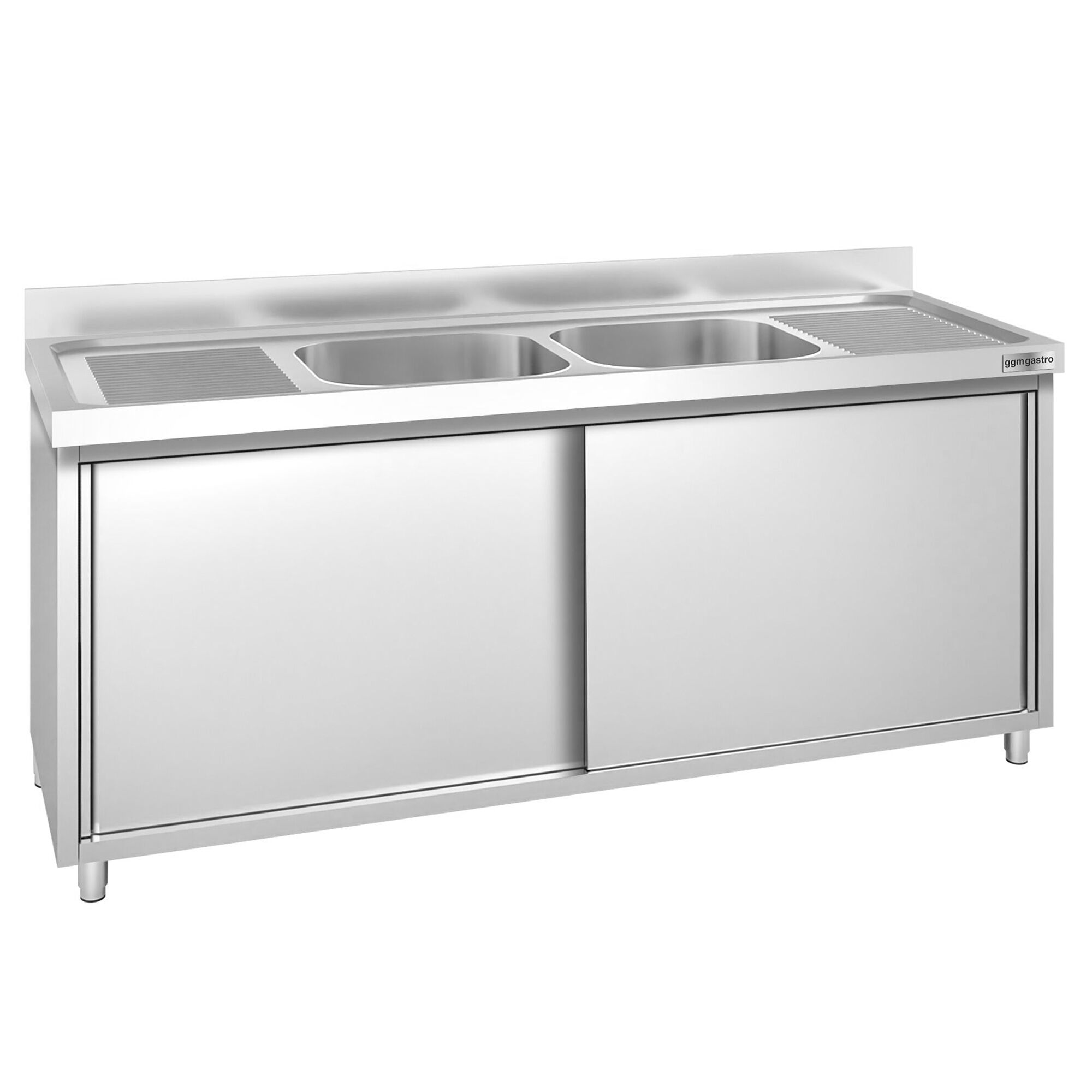 Plonge PREMIUM - 2000x600mm - avec 2 bacs