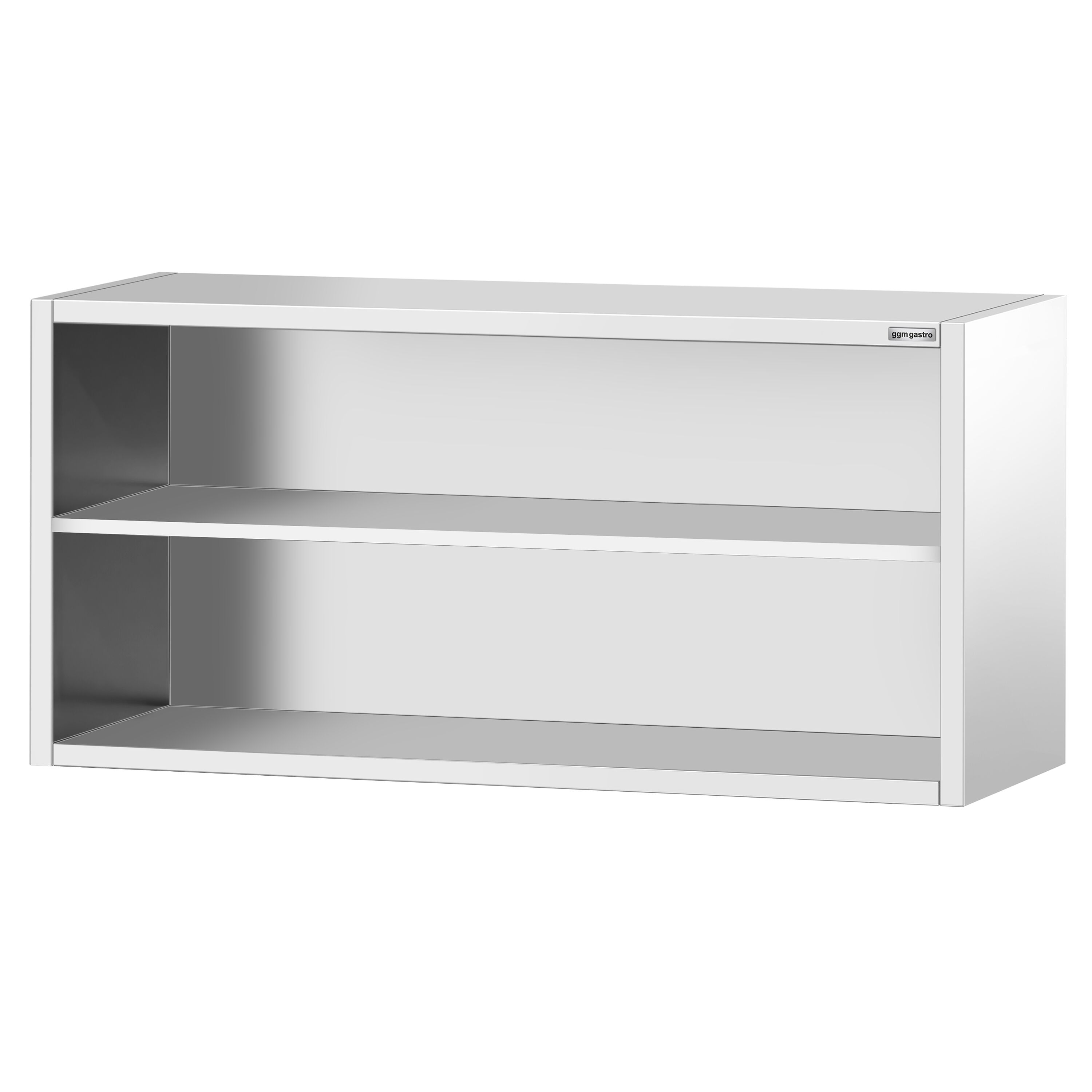 Armoire murale en acier inoxydable PREMIUM - 1800x400mm - sans portes (ouvert) - 800mm de haut