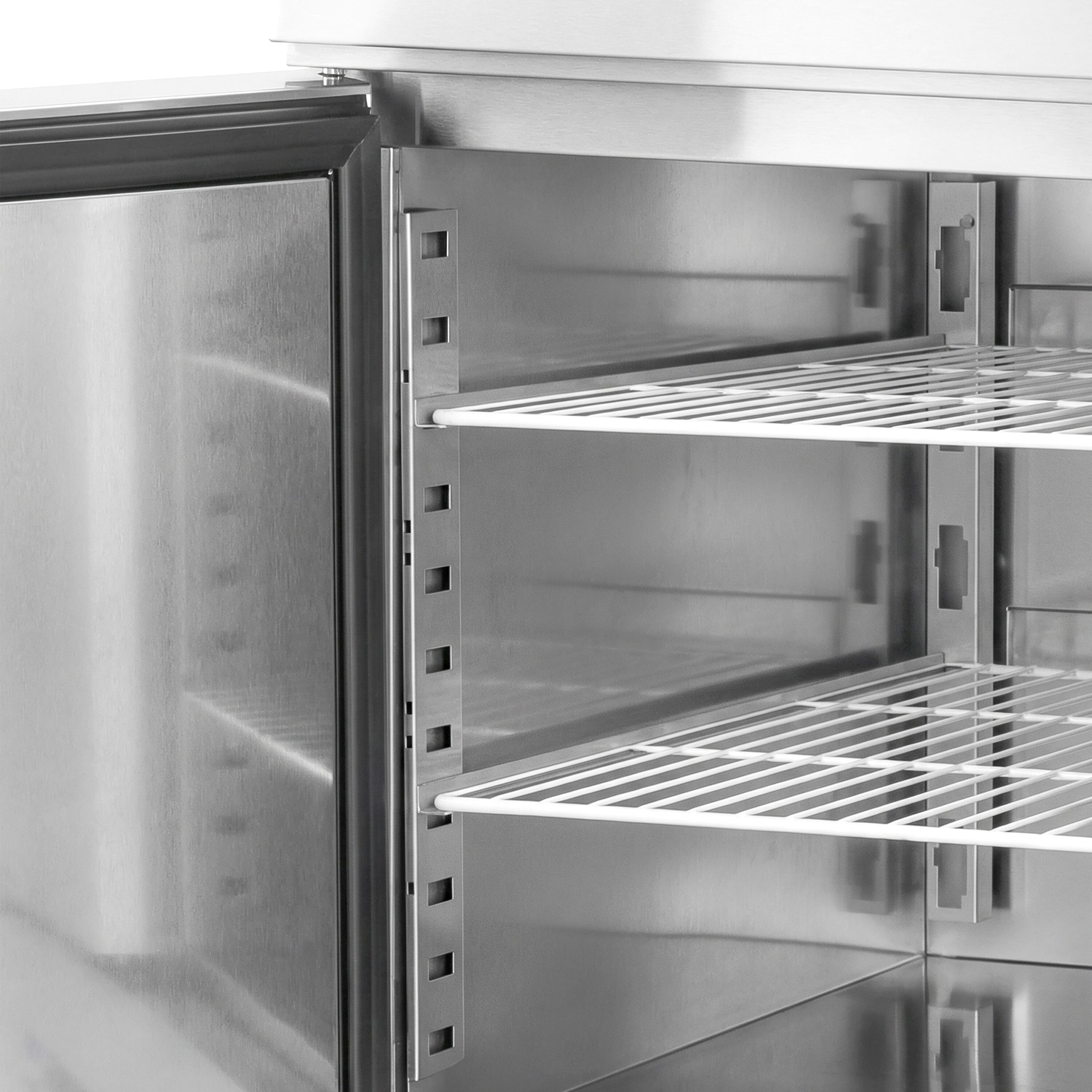 Pizzakylbänk PREMIUM - 2025x800 mm - granitskiva - med 2 dörrar & 7 lådor