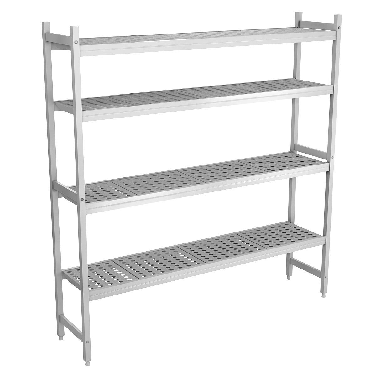 Étagère de base en aluminium - 1611 x 1800 mm - Capacité de charge : 600 kg
