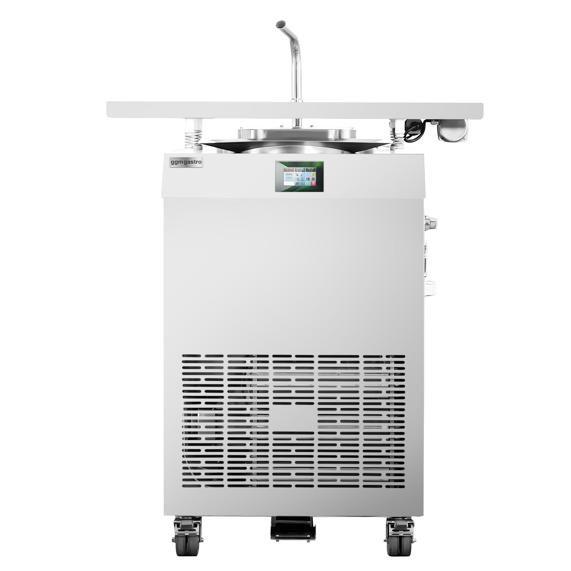 Tempéreuse à chocolat / Chocotemper - 30 kg - 2,7 kW - avec robinet de vidange - incl. surface de rangement avec zone de glaçage