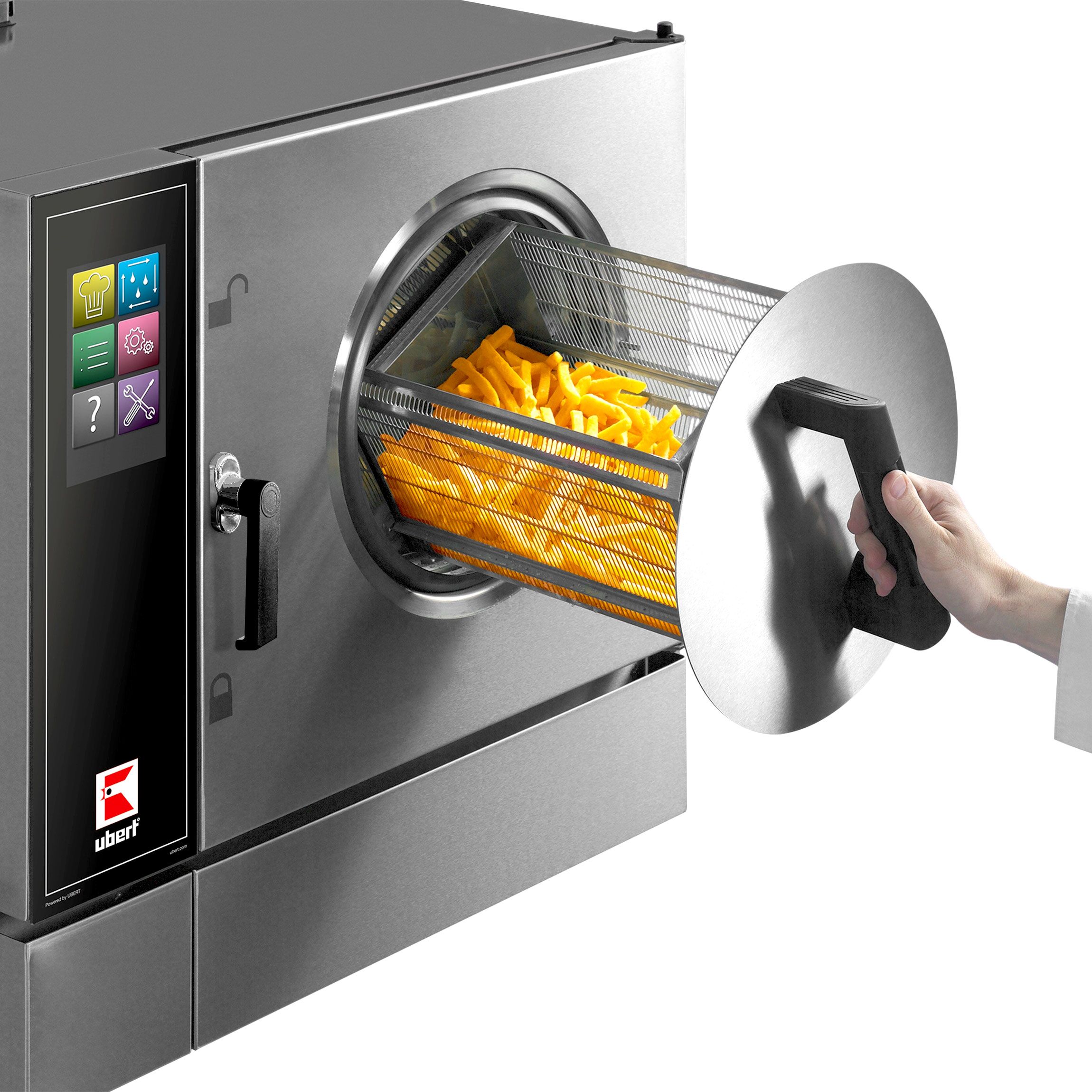 UBERT | Friteuse à air chaud RoFry (Airfryer) - 15,5 kW - chargement frontal 