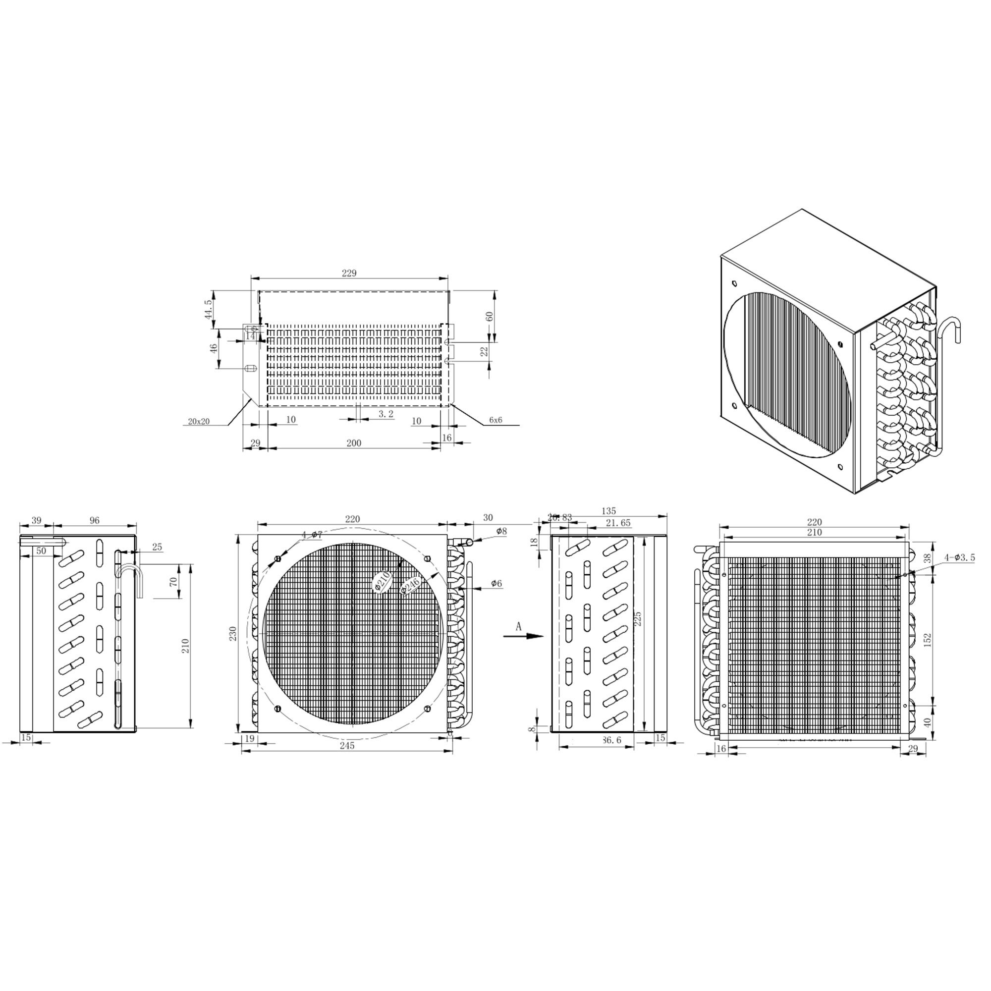 Condenser - for GTS147ND, GTS187ND & GTS227ND