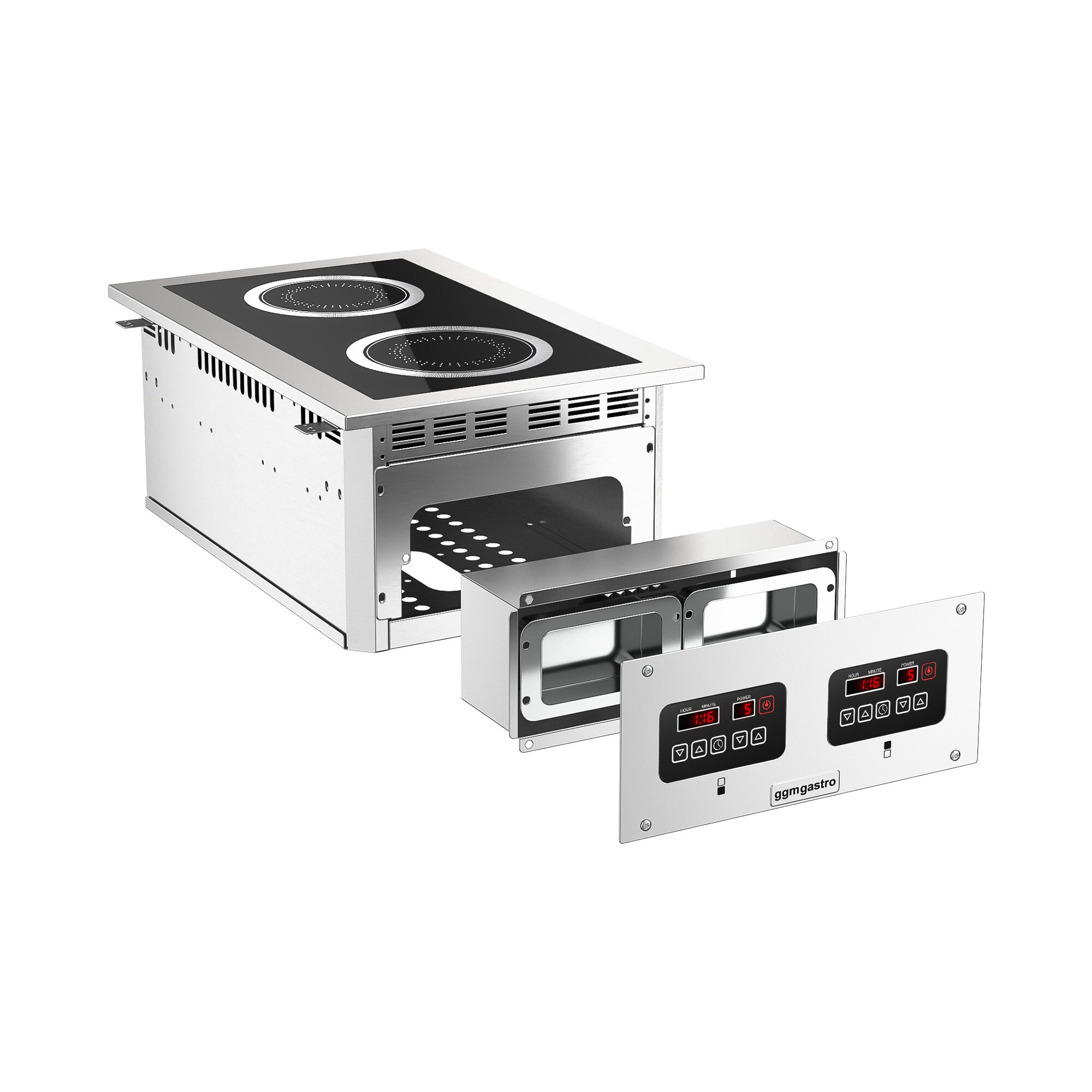 Fourneau à induction - 6kW - 2 foyers