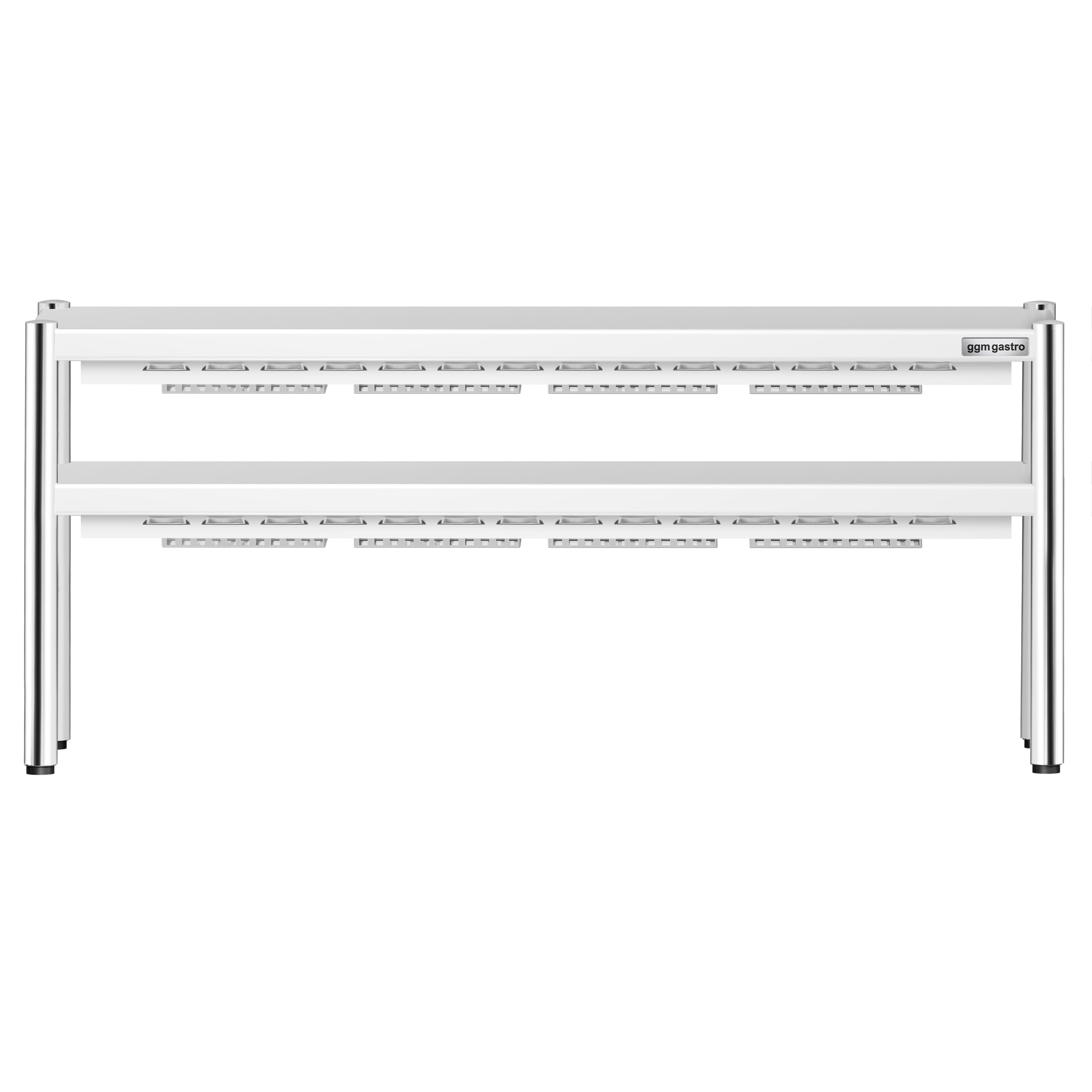 Pont chauffant PREMIUM infrarouge à résistance(s) céramique(s) - 1600x370mm - 1,4kW - 2 étages chauffants - réglable en hauteur