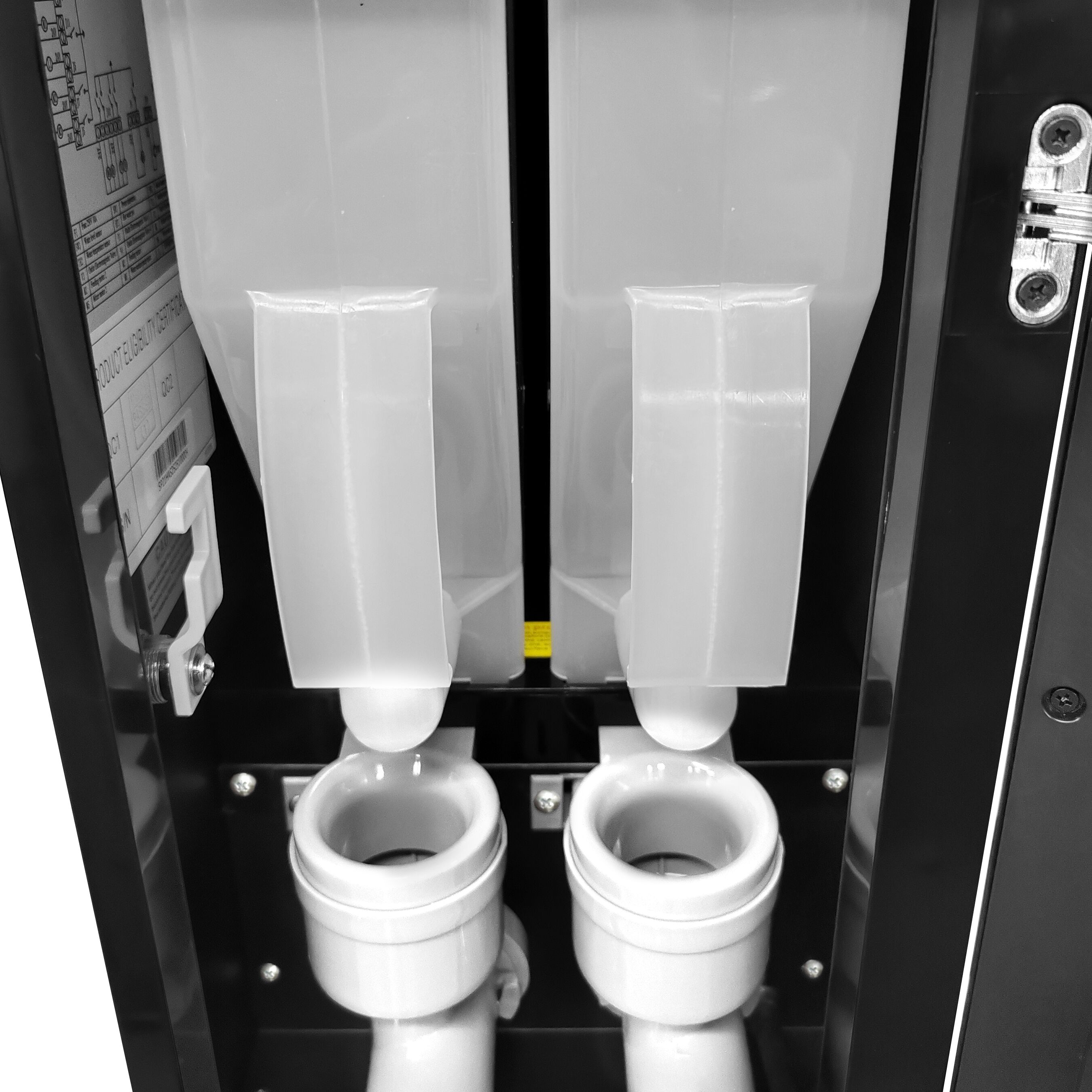 Commercial tabletop instant hot drinks machine, 2 ingredient canisters — 1.8 kW — Touch — Black
