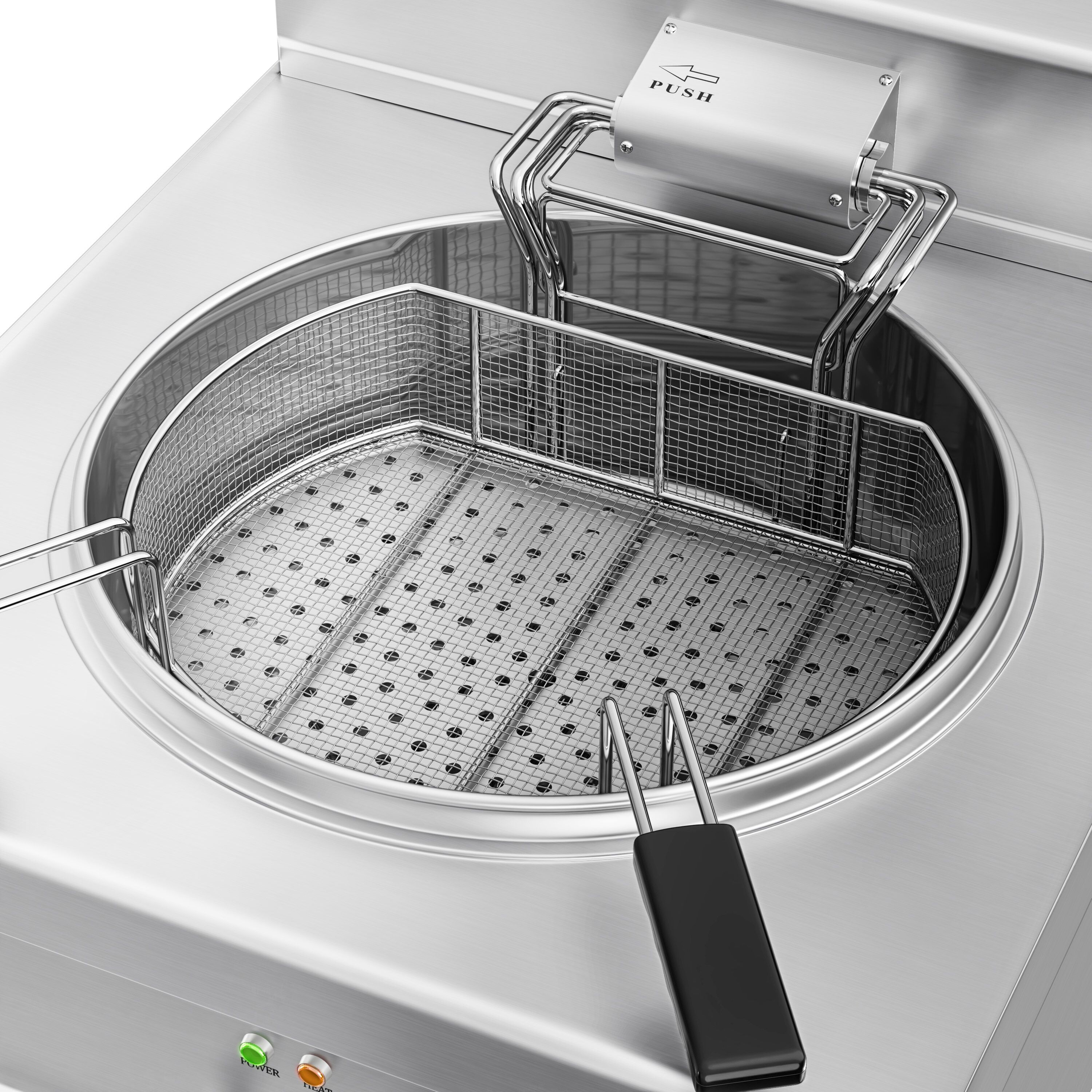 Friteuse électrique professionnelle pour poisson - 25L - 15kW