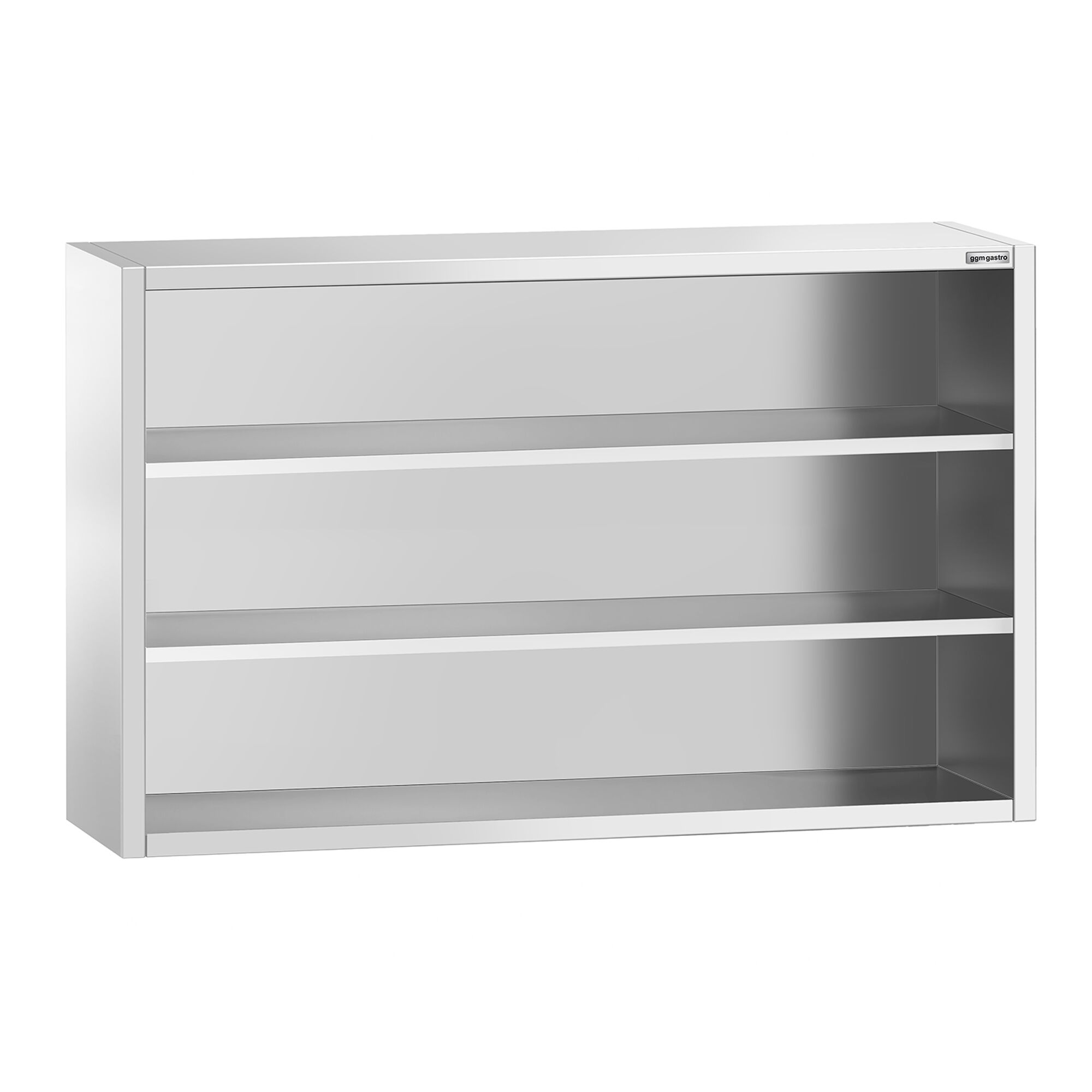 Armoire murale en acier inoxydable PREMIUM - 1800x400mm - sans portes (ouvert) - 1000mm de haut