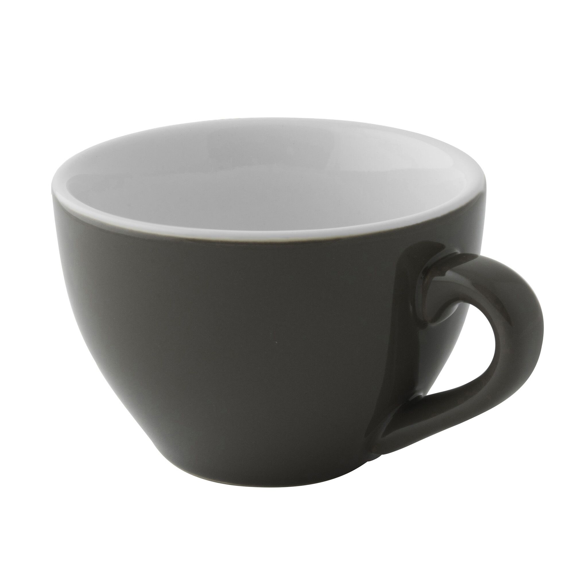 (6 pièces) COLORS – Tasse à cappuccino – 180 ml – Gris