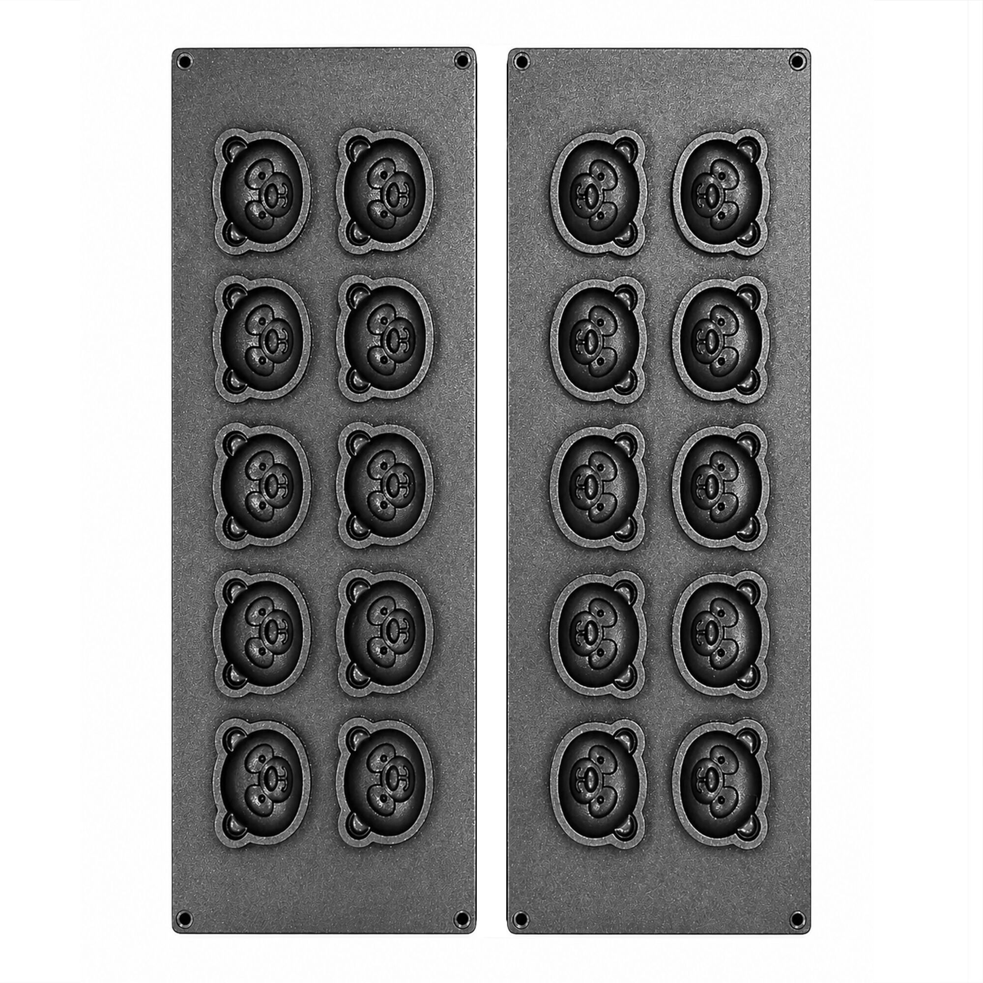 Plaques pour machine à tartelettes TMOPH - Forme : 10x tête d'ours
