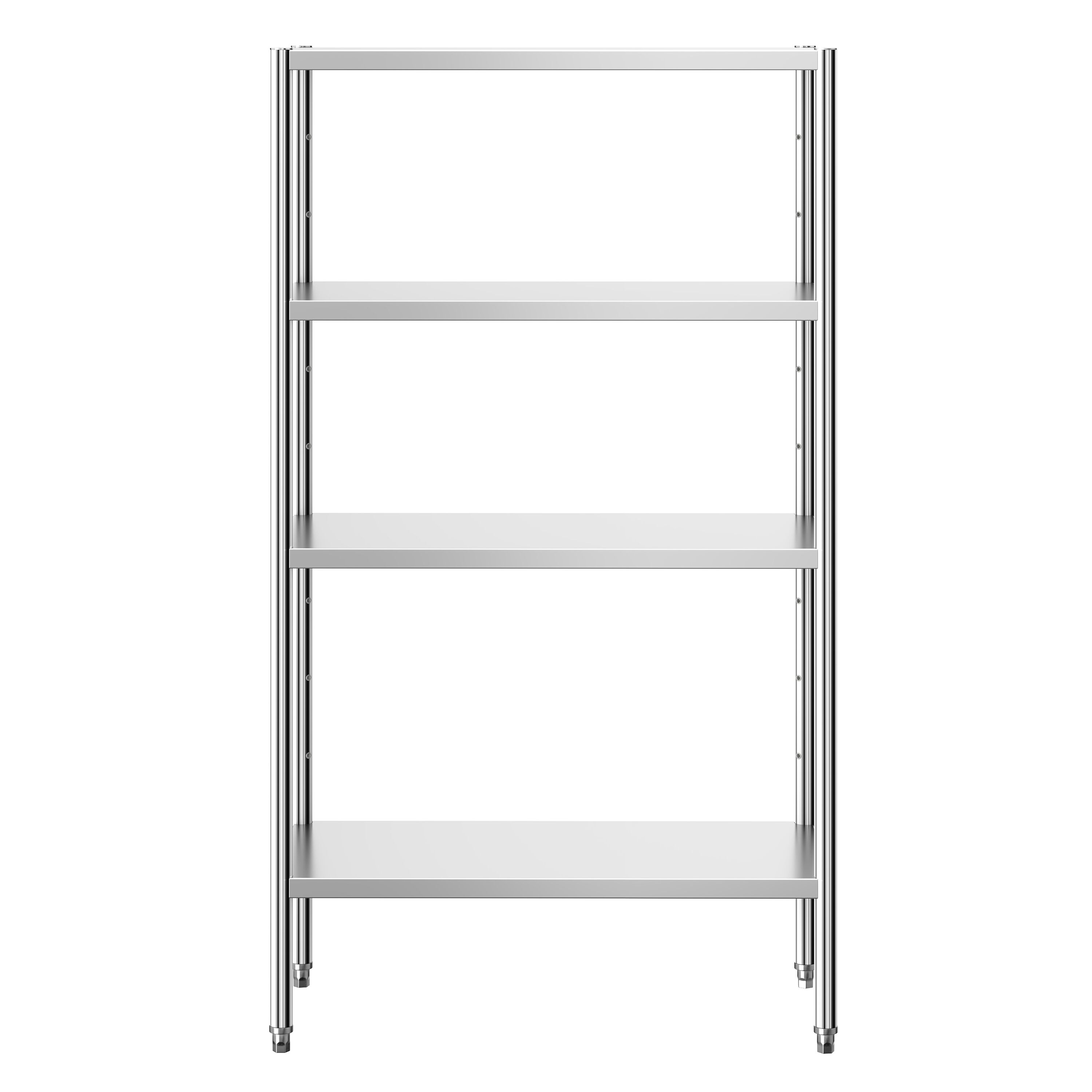 Étagère en inox PREMIUM - 1000 x 490 mm - avec 4 étagères (réglables)