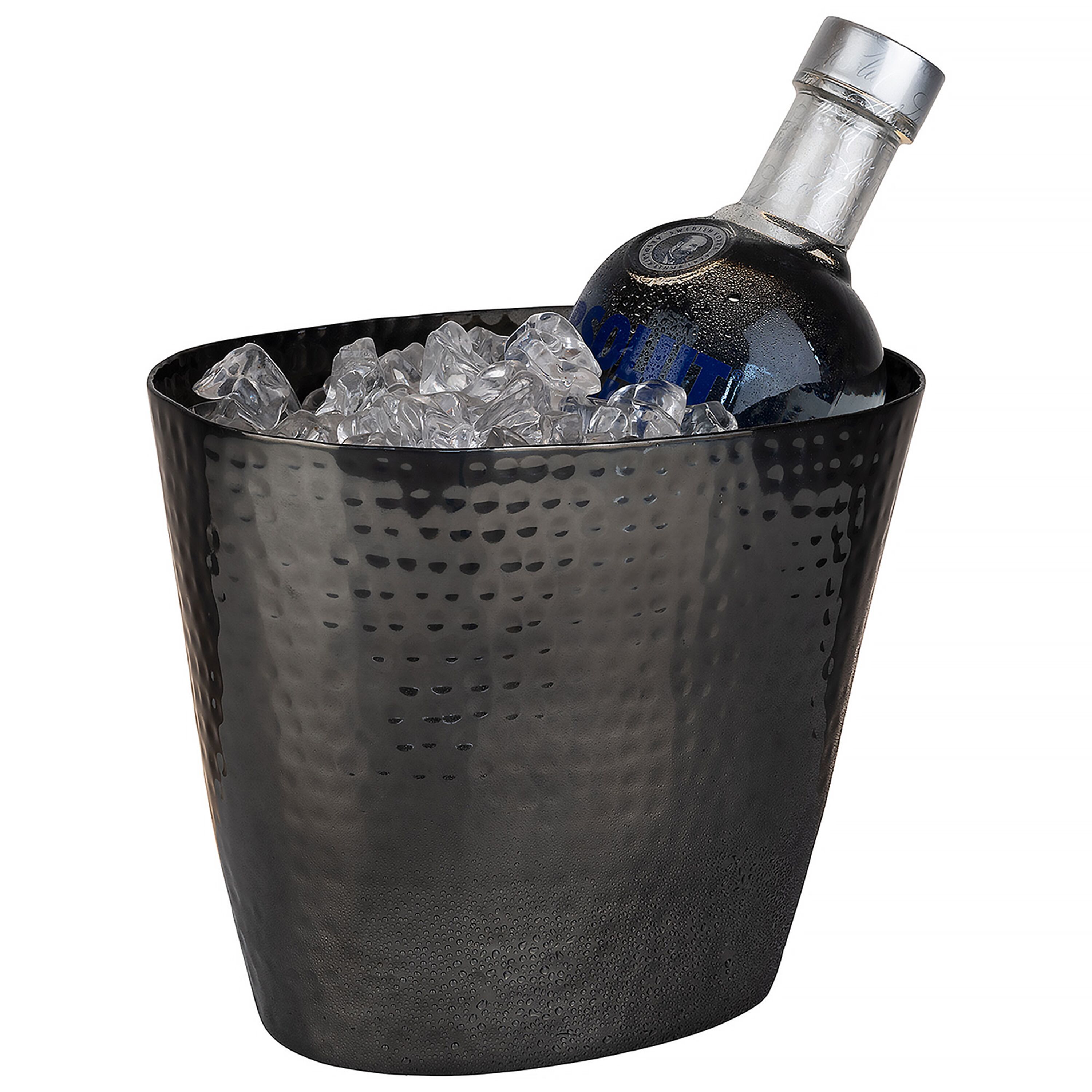 Seau à champagne - Aluminium - 2.1 litres - Noir