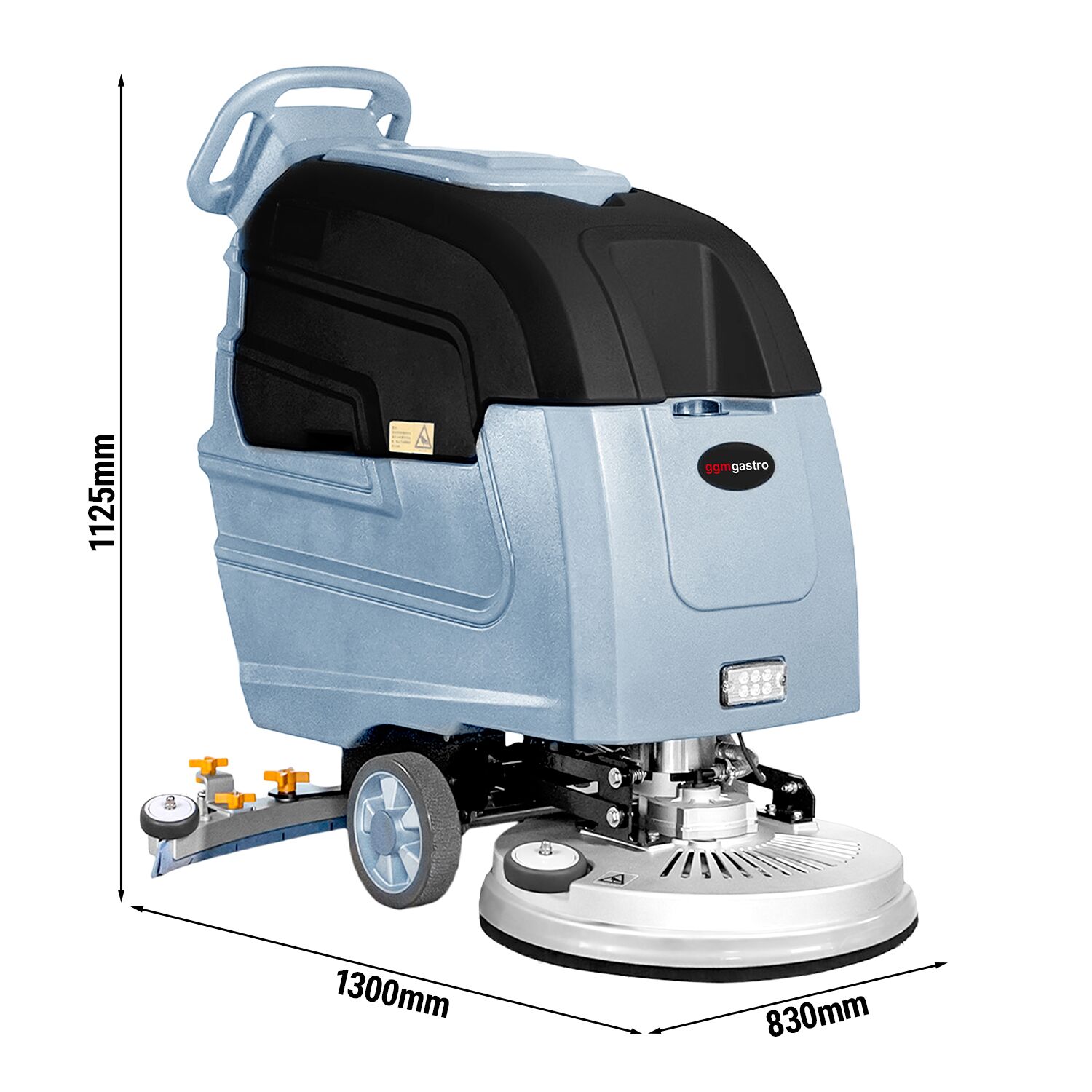 Autolaveuse aspirante – performance de travail 1 850 m²/h