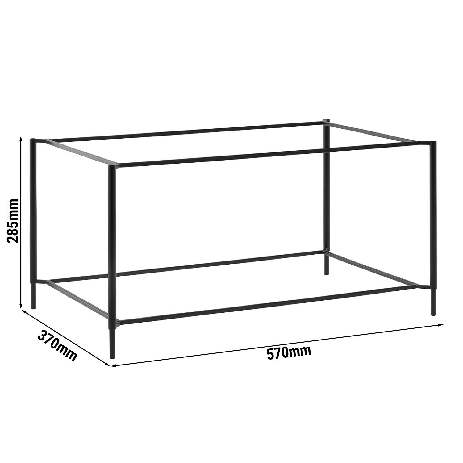 Support de buffet - VALO - structure en métal - Hauteur : 285 mm - compatible avec GN 1/1