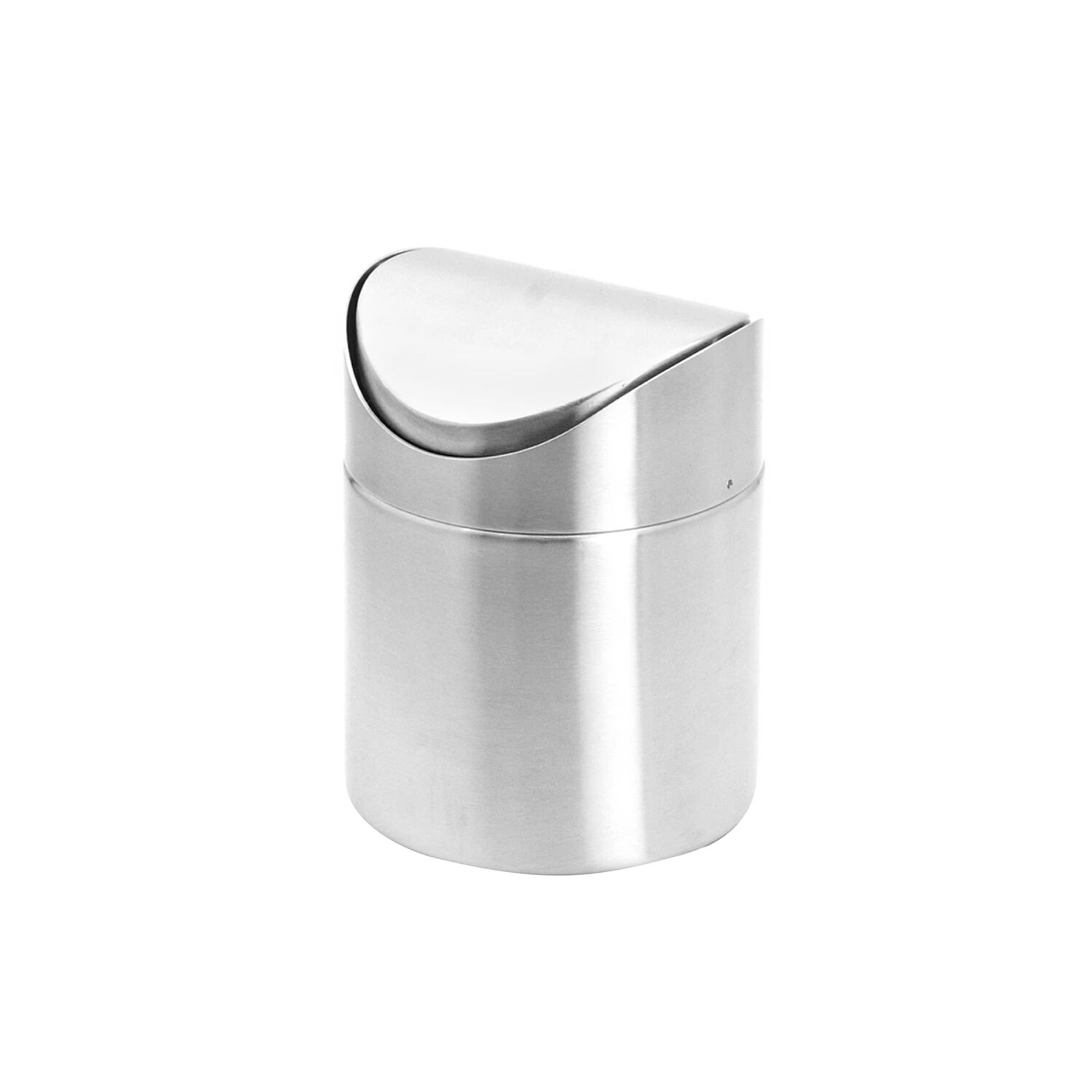 (6 pièces) Poubelle de table - inox - 0,7 litre