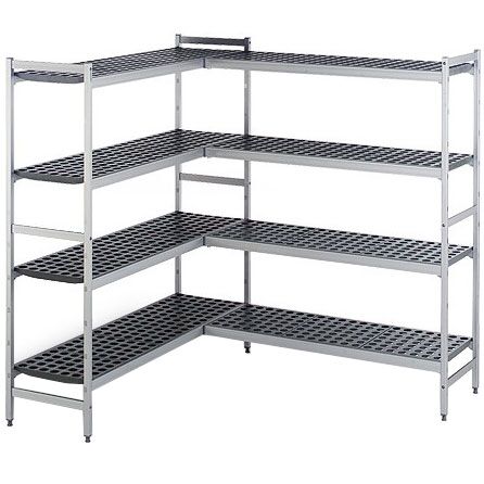 Étagère de base en aluminium - 1611 x 1800 mm - Capacité de charge : 600 kg