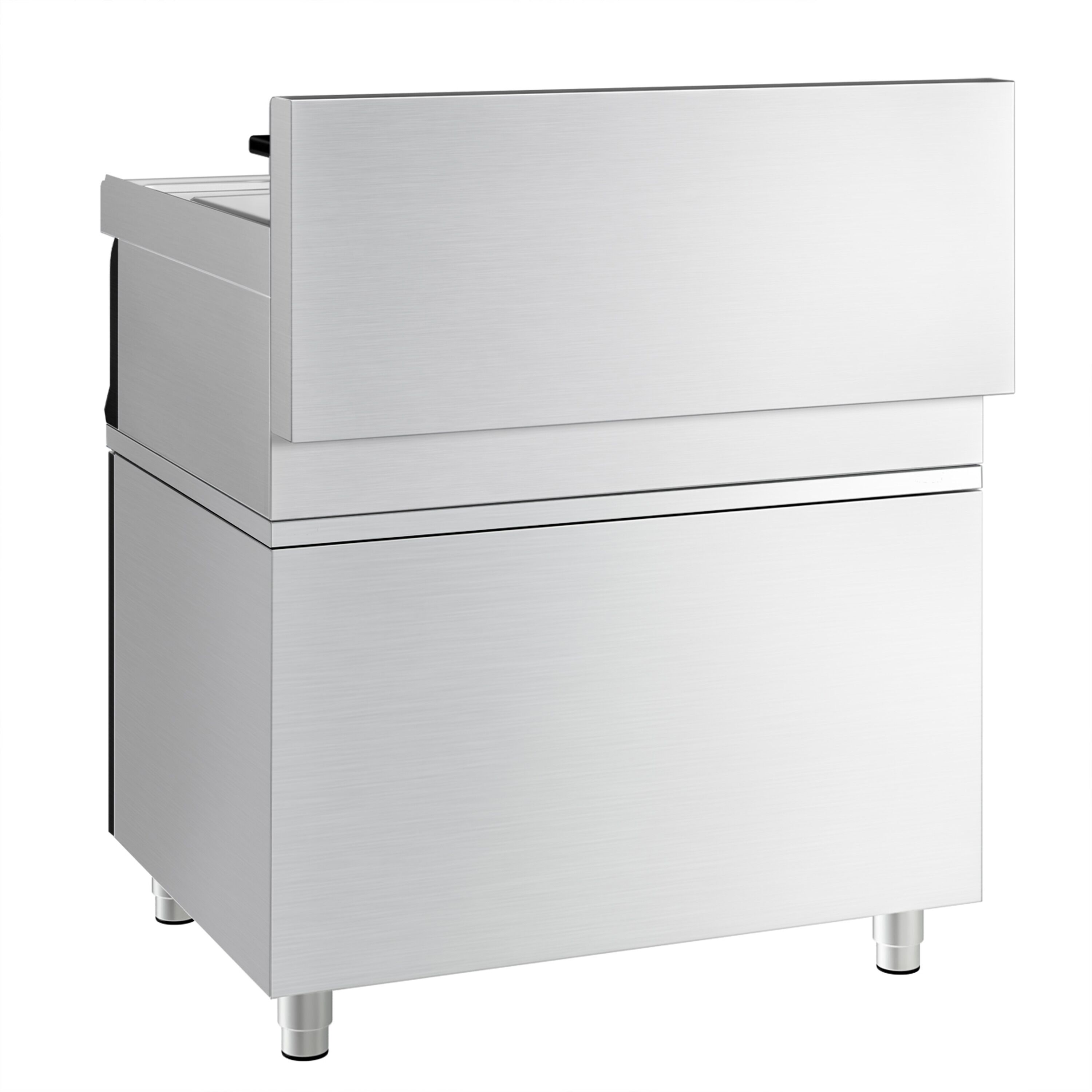 Friteuse électrique double – 10+10 litres – 18 kW – incl. soubassement avec 2 portes