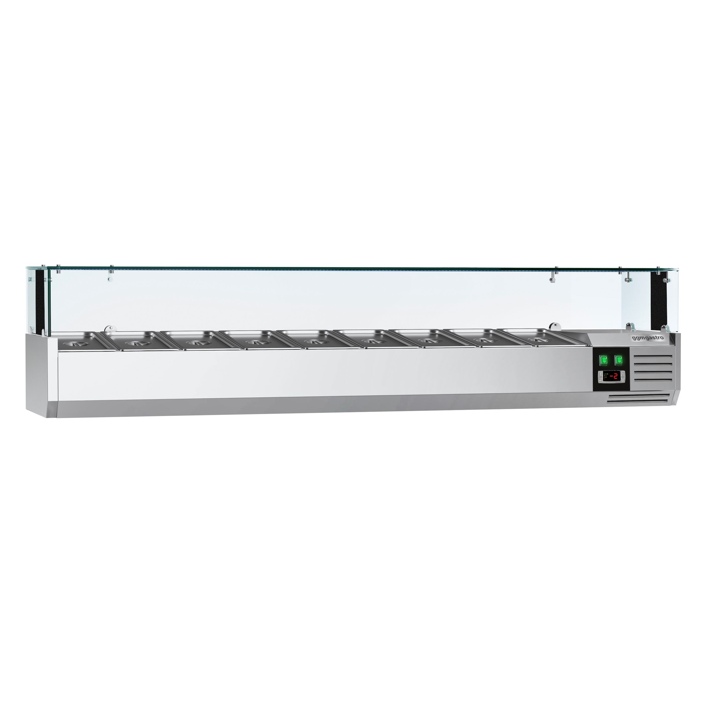 Vitrine Réfrigérée à Ingrédients PREMIUM avec éclairage LED - 2000x395mm - 9x GN 1/3