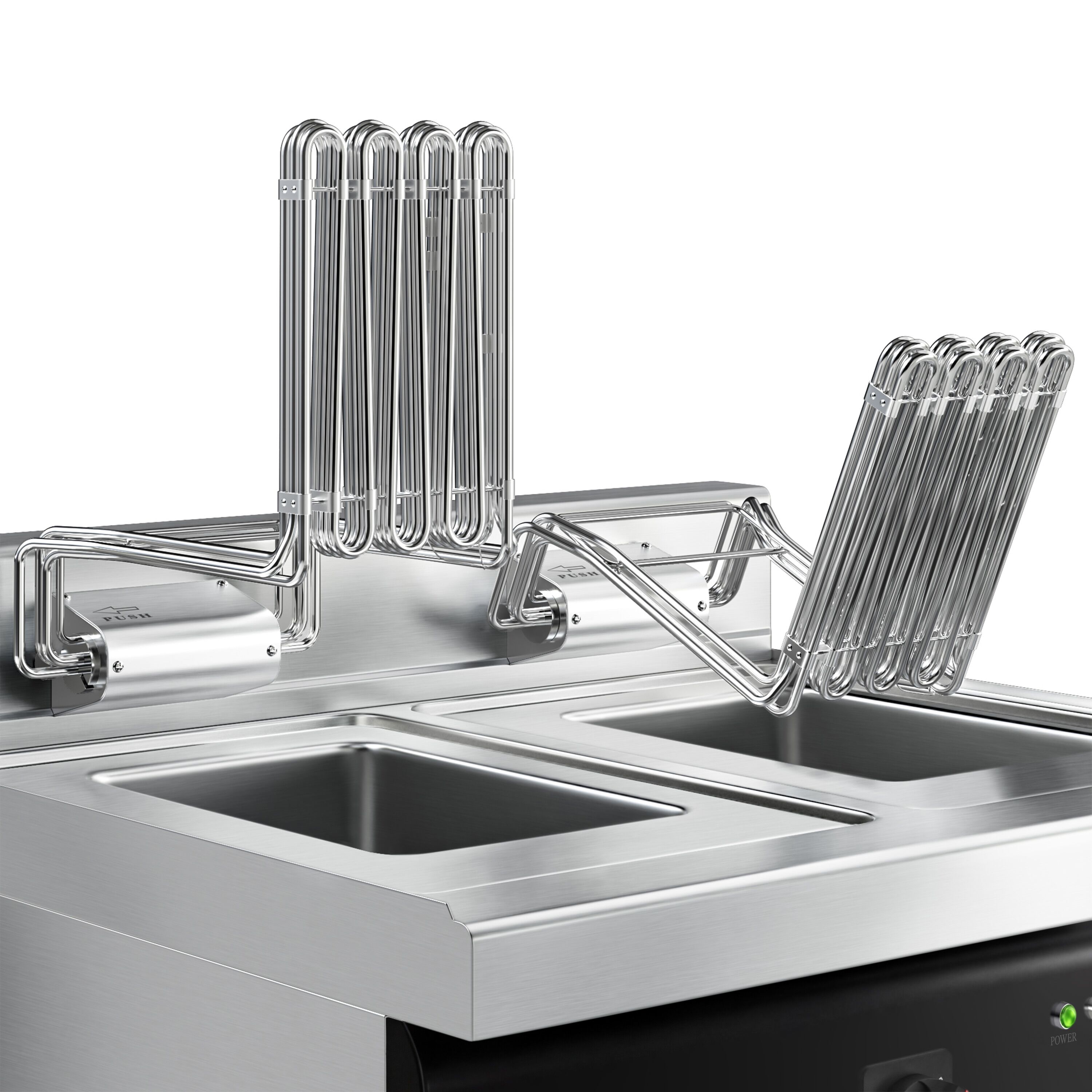 Friteuse électrique double – 10+10 litres – 18 kW