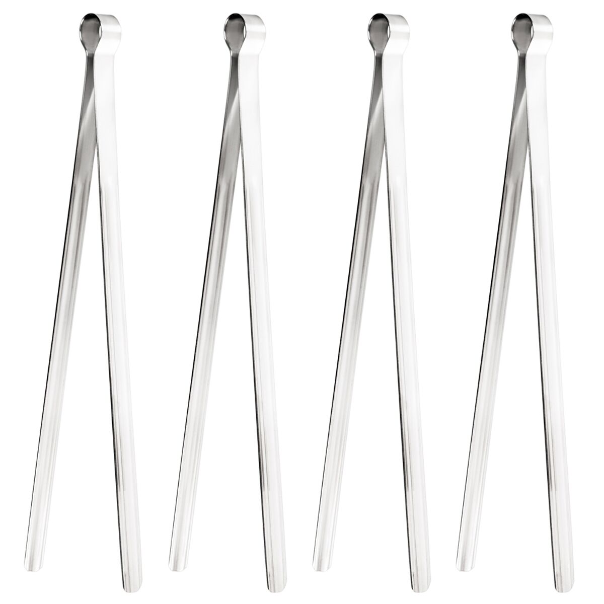 (4 pcs) Pince à barbecue - Longueur : 270mm - Acier inoxydable