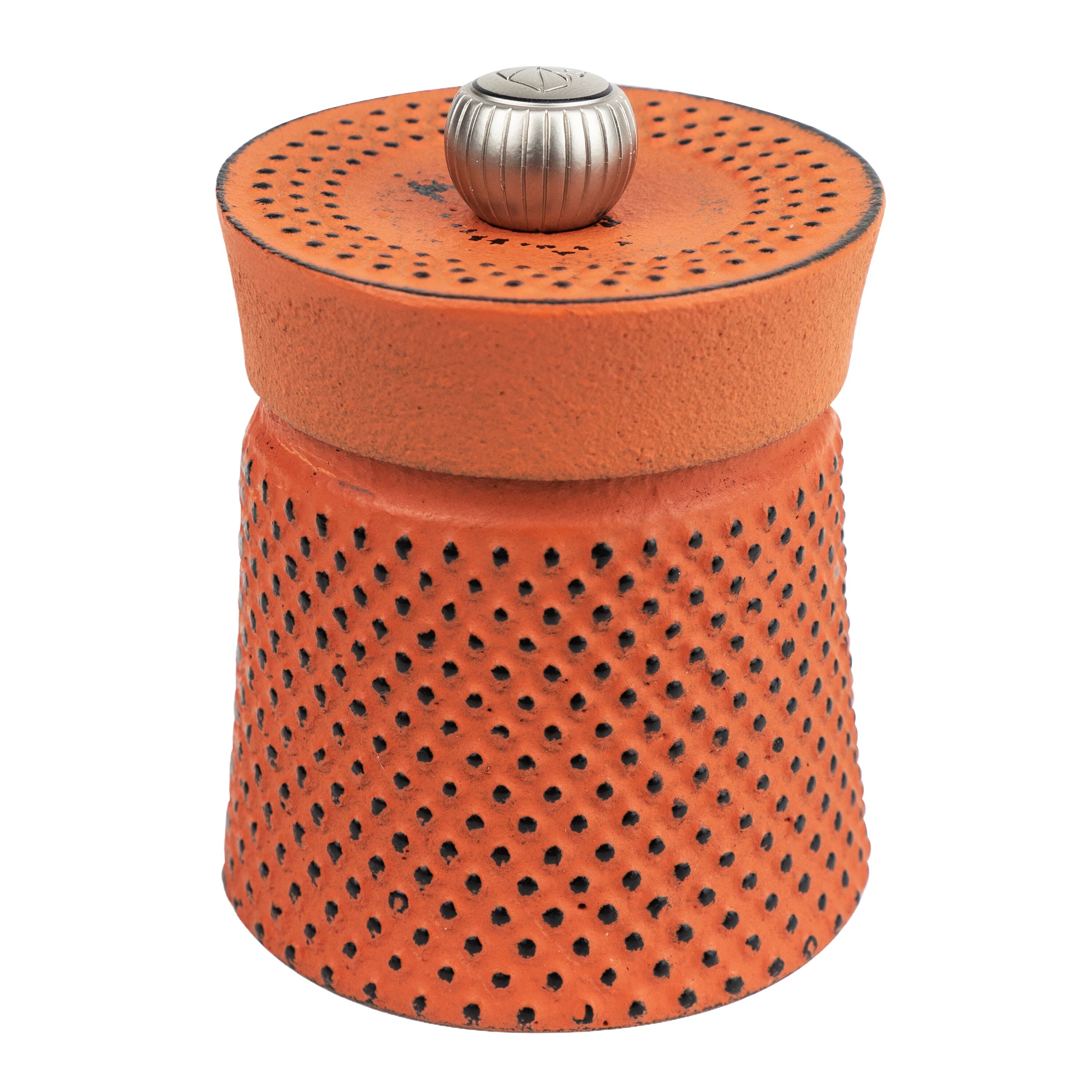 (6 pièces) PEUGEOT | BALI FONTE - Moulin à poivre - Fonte - Orange - Hauteur : 80 mm