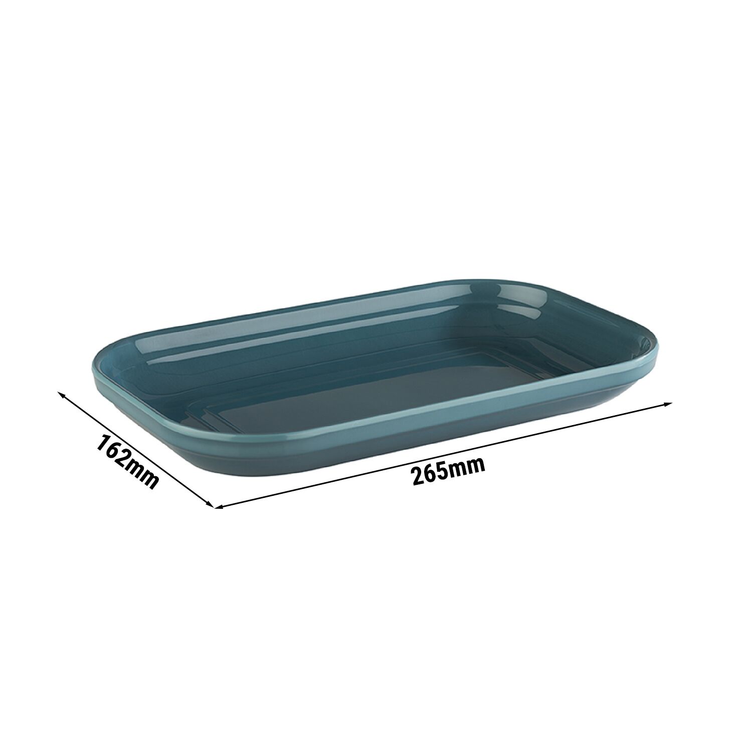 (6 pièces) Plateau GN 1/4 – EMMA – Mélamine – Hauteur : 30 mm – Bleu