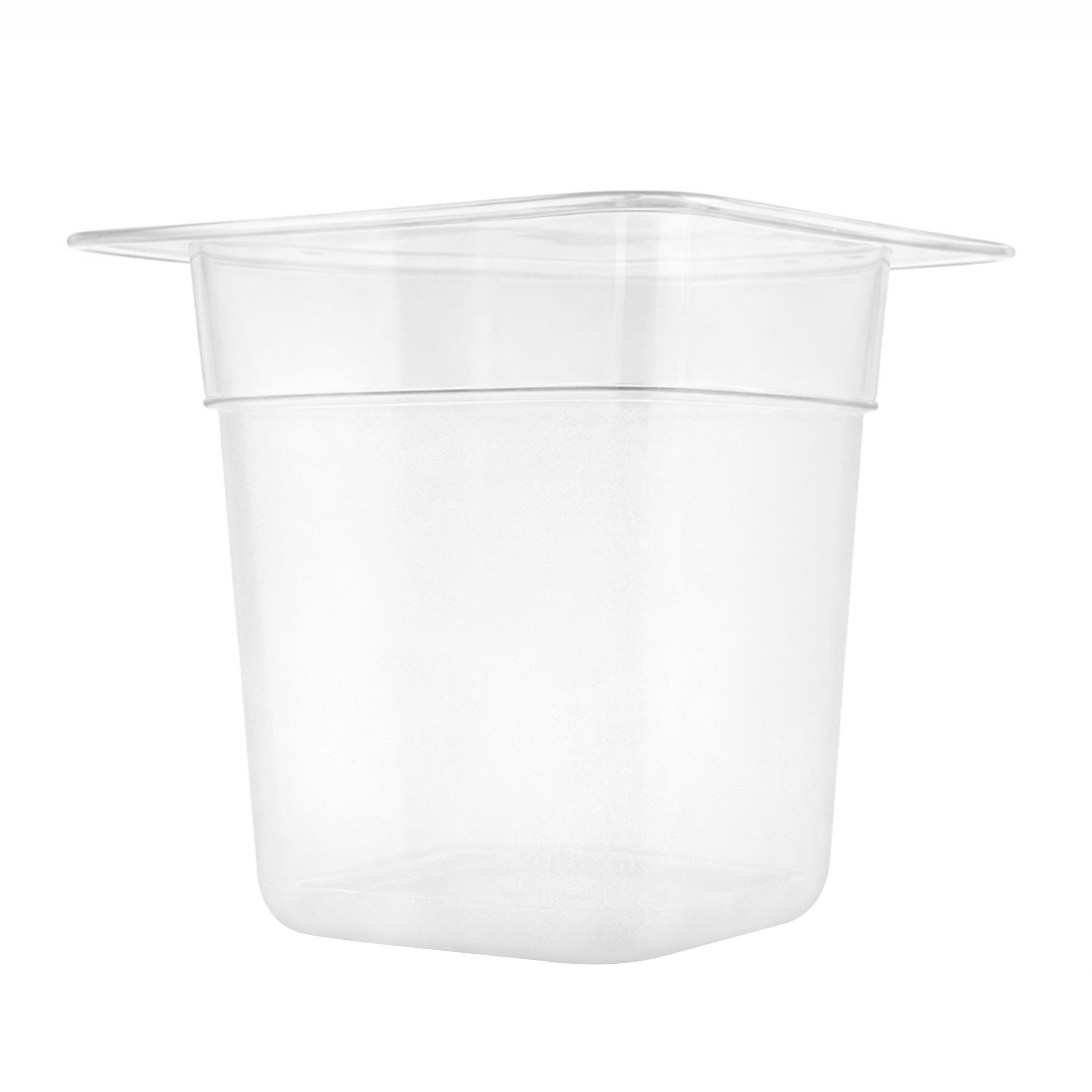 (6 pièces) Bac en Polypropylène - GN 1/6 - Translucide - 2,2 L - Hauteur : 150 mm