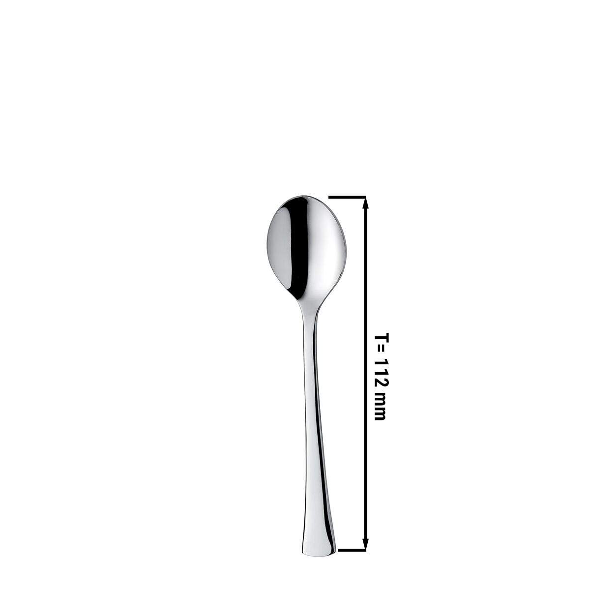 (12 pcs) Cuillère à moka Alessandra - Acier inoxydable 18/10 - 112mm - 12 pièces