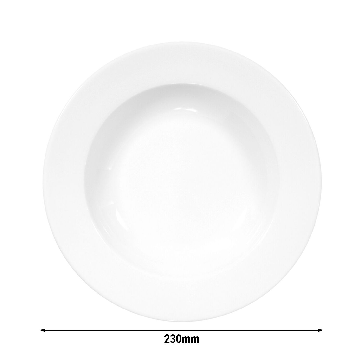 (6 pièces) SELTMANN WEIDEN | Assiette creuse - Ø 230 mm - Blanc/Uni