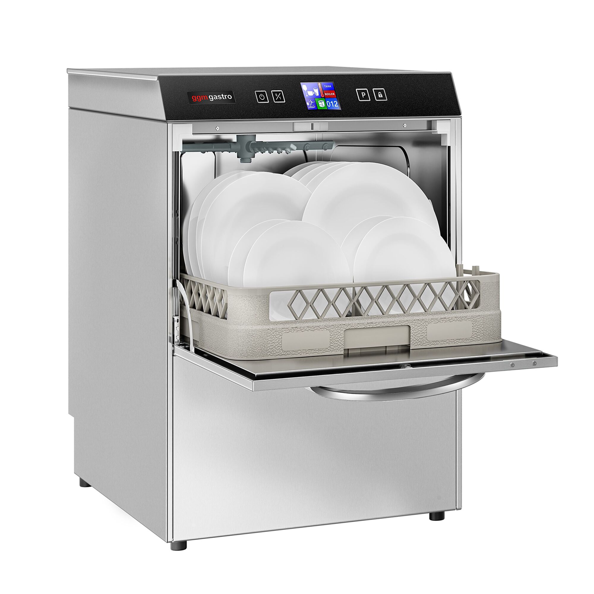 Lave-Vaisselle à Double Paroi - Numérique - 3,55 kW - avec Pompe de Détergent, de Rinçage & de Vidange