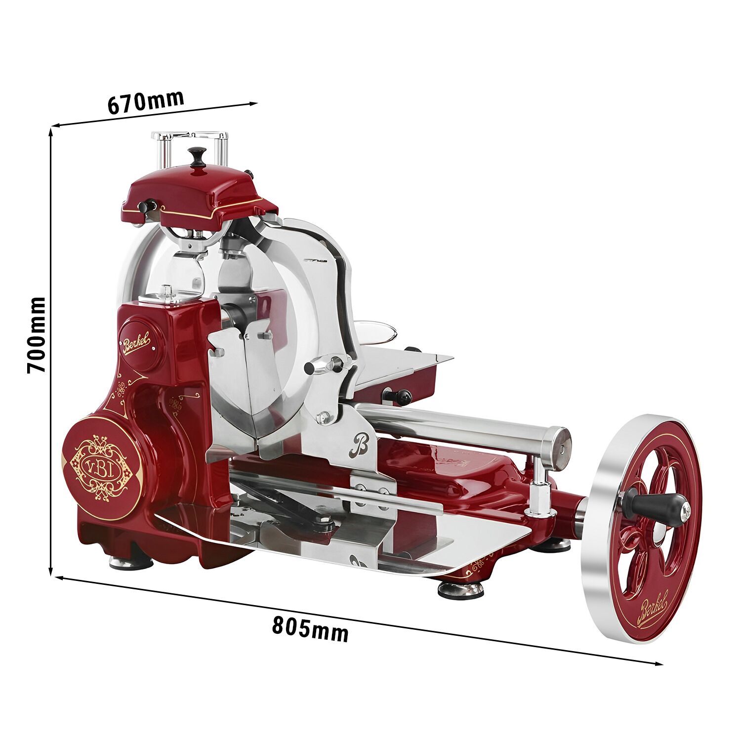 BERKEL | Schwungradmaschine Tribute - Messer: Ø 300mm - Rot