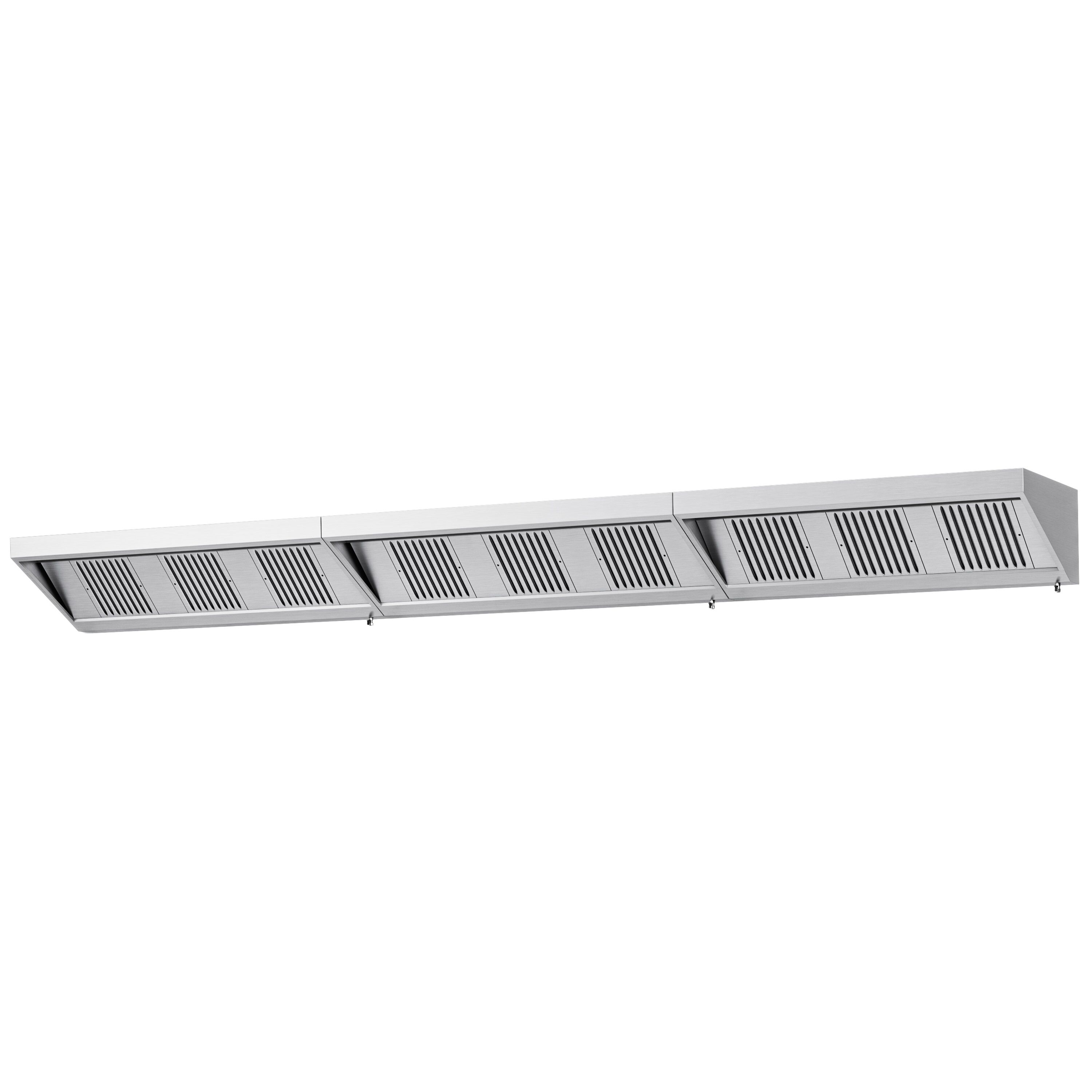 Fali elszívóernyő - 5800 mm - 700 mm mély - Labirintszűrő és világítás - motor nélkül