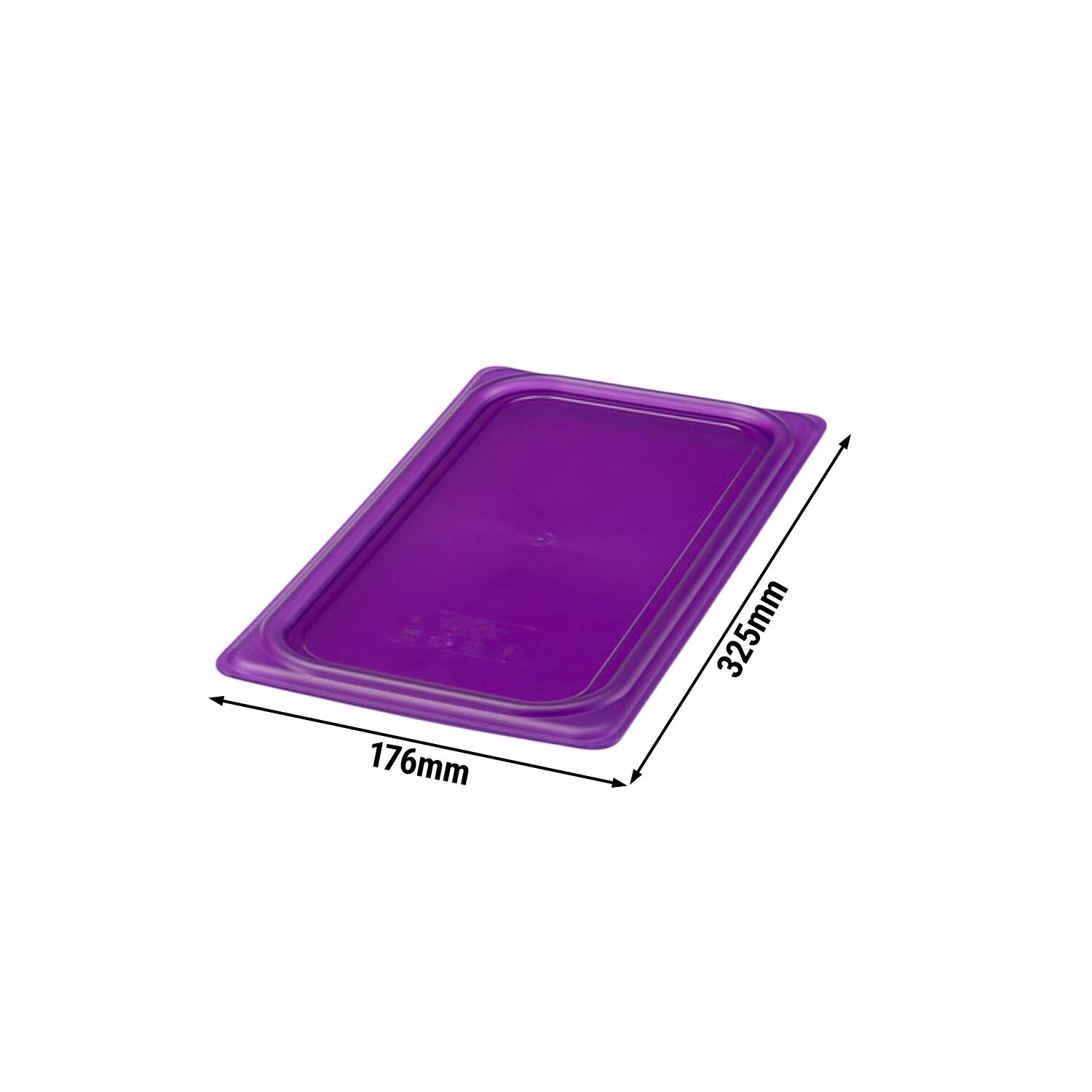 (6 Stück) CAMBRO | SafeTrak - Polypropylen-Deckel GN 1/3 - Violett