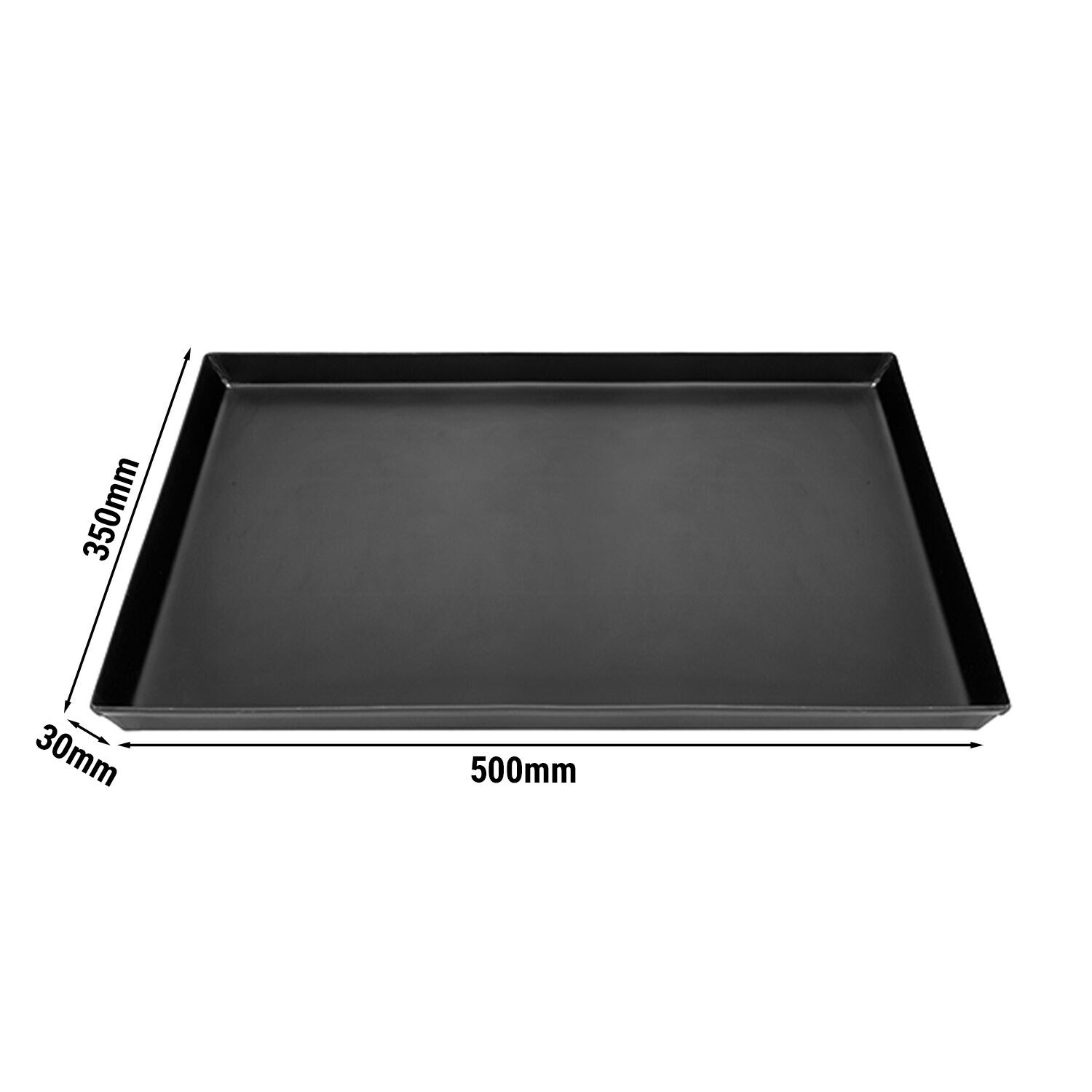 Tabuleiro para pizza - retangular - 516x361x57mm