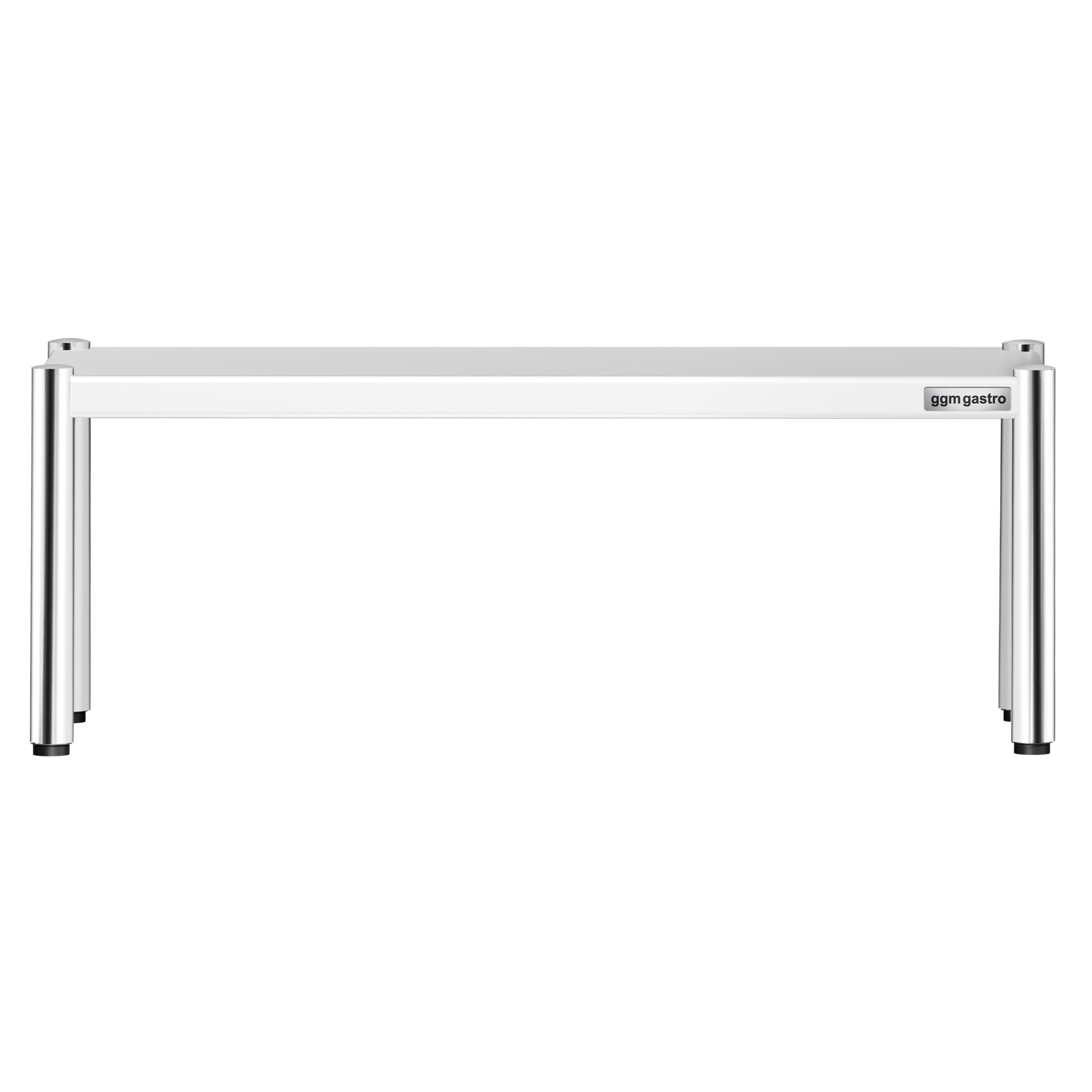 Étagère supérieure en inox – 1 niveau – 1200 × 370 mm – hauteur réglable