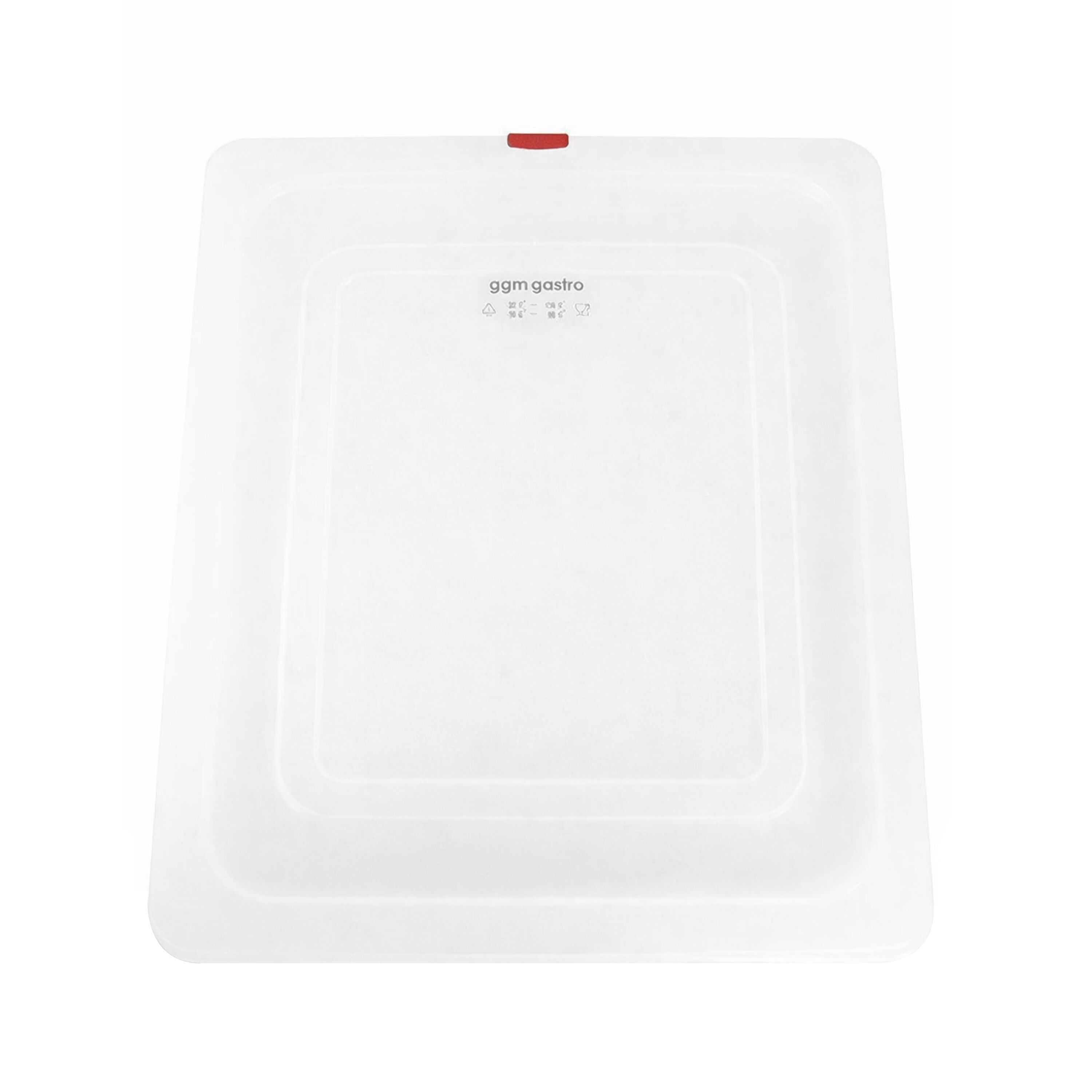 (6 pièces) Couvercle GN en Polypropylène 1/2 - Transparent - 325 x 265 mm - Hauteur: 16 mm
