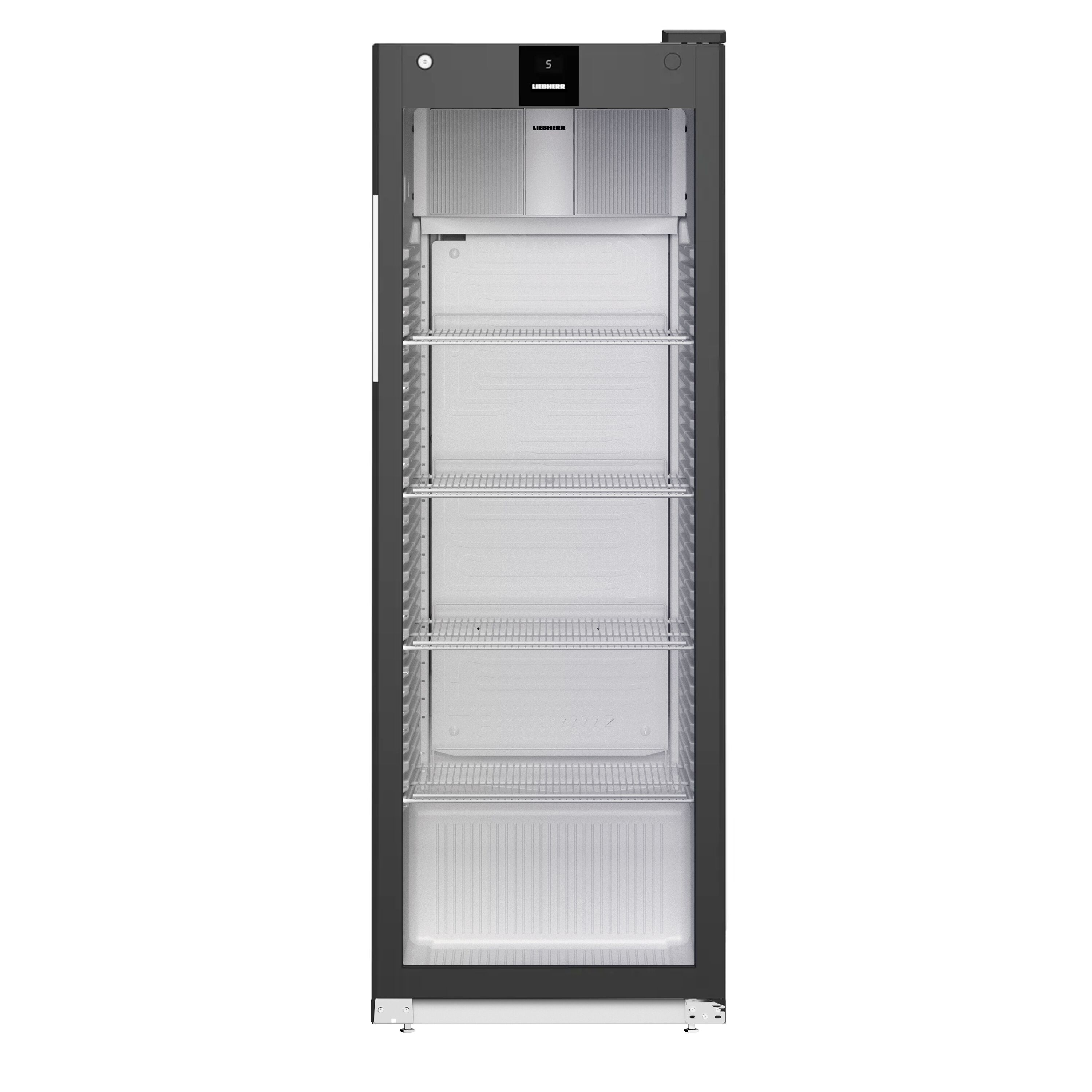 LIEBHERR | Kühlschrank PERFORMANCE - 347 Liter - Innen Kunststoff - mit 1 Glastür - Schwarz