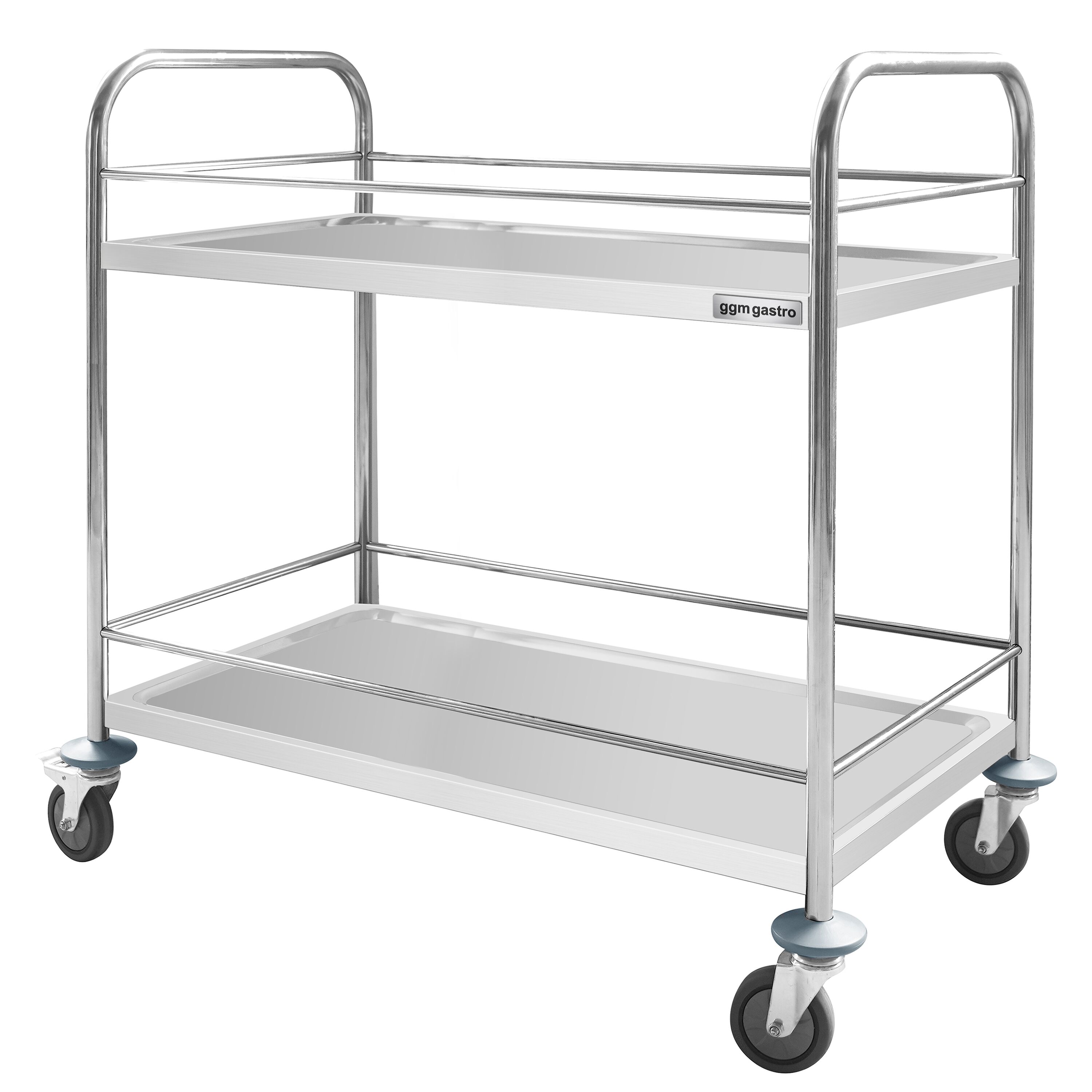 Chariot de service – 845x525 mm – avec 2 surfaces de rangement & renfort
