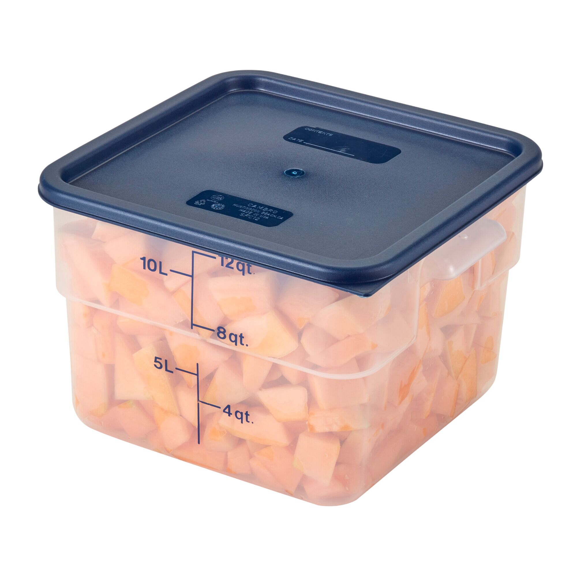 (6 pièces) CAMBRO | CAMSQUARES® – Récipient – 11,4 litres – transparent