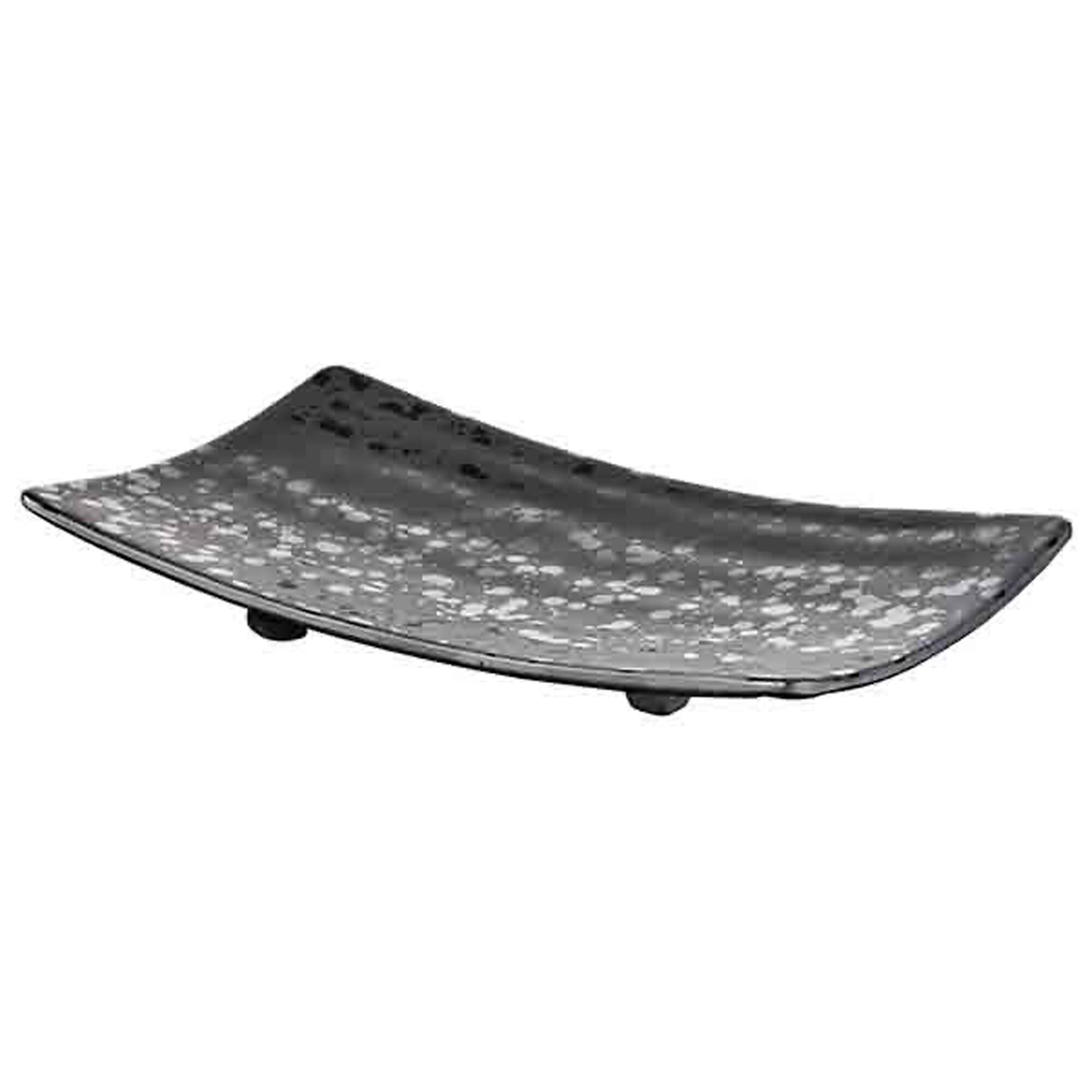 (6 pcs) Plateau de présentation - GLAMOUR - Mélamine - 220x120mm - Hauteur:30mm - Noir