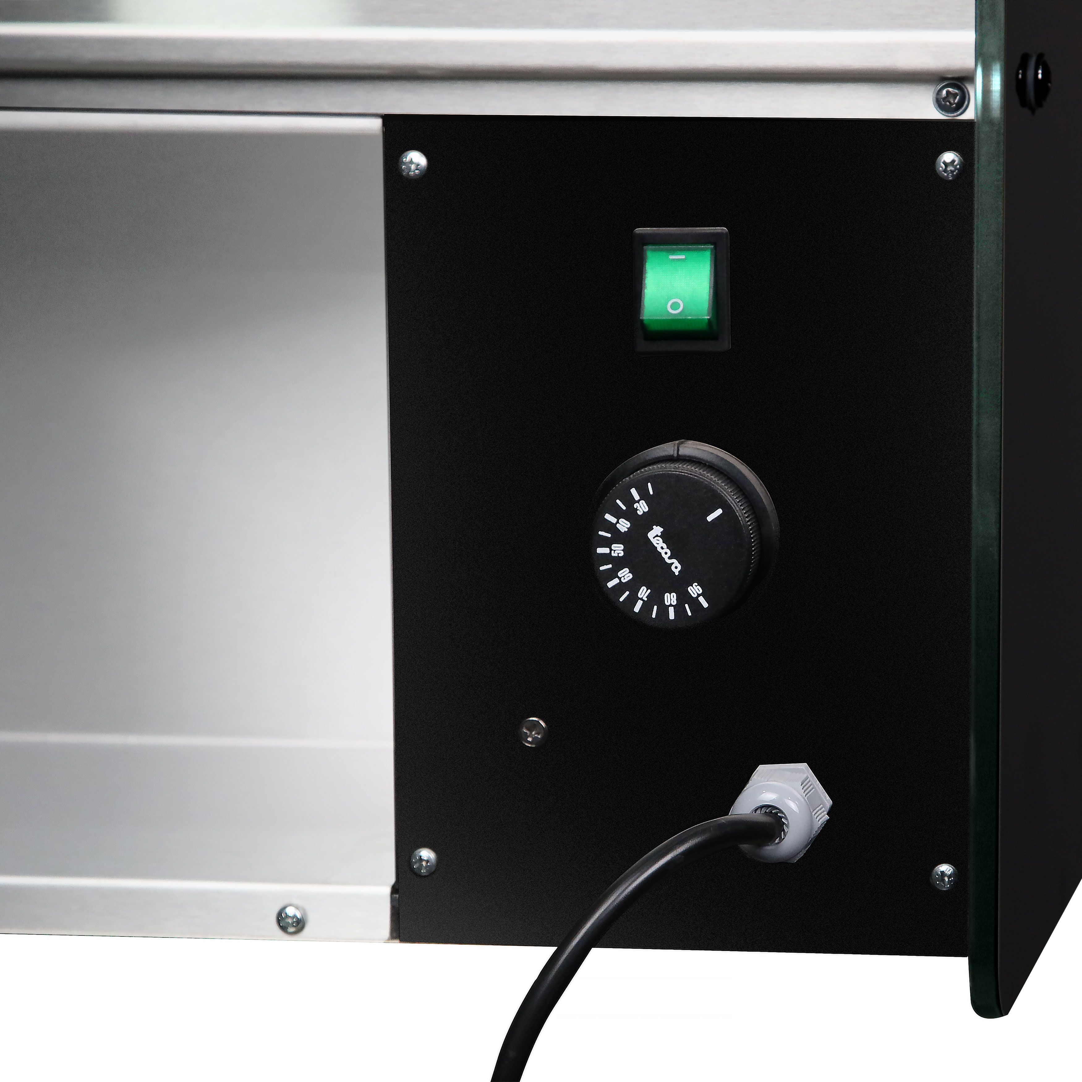 Vitrine chauffante – 1000 mm – 400 watts – 3 × GN 1/1