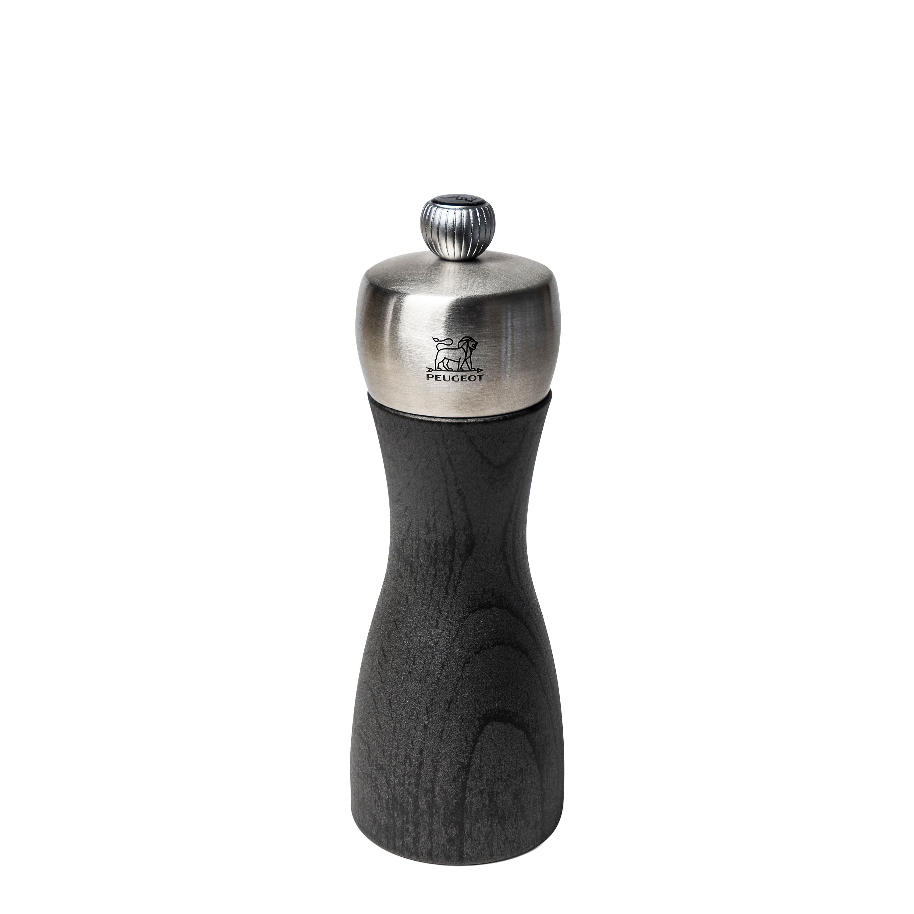 (6 pièces) PEUGEOT | FIDJI - Moulin à poivre - Bois - Graphite - Hauteur : 150 mm