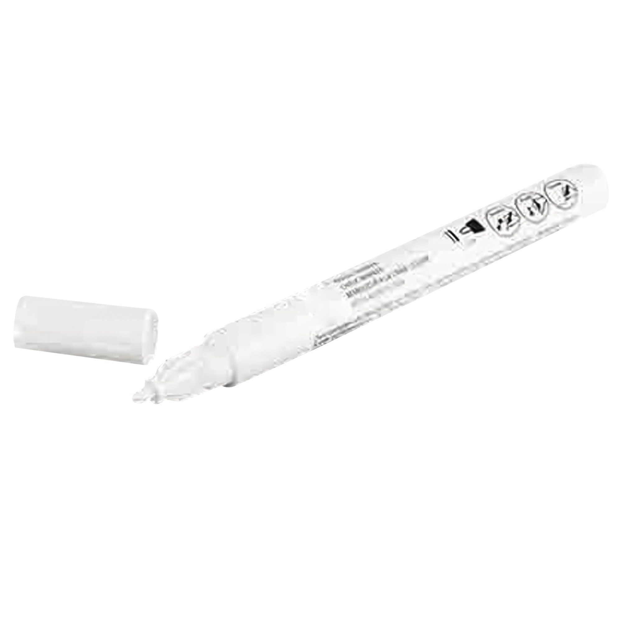 (12 pcs) Marqueur craie - Polypropylène - Ø10mm x 130mm - Blanc | Lot de 12 marqueurs craie