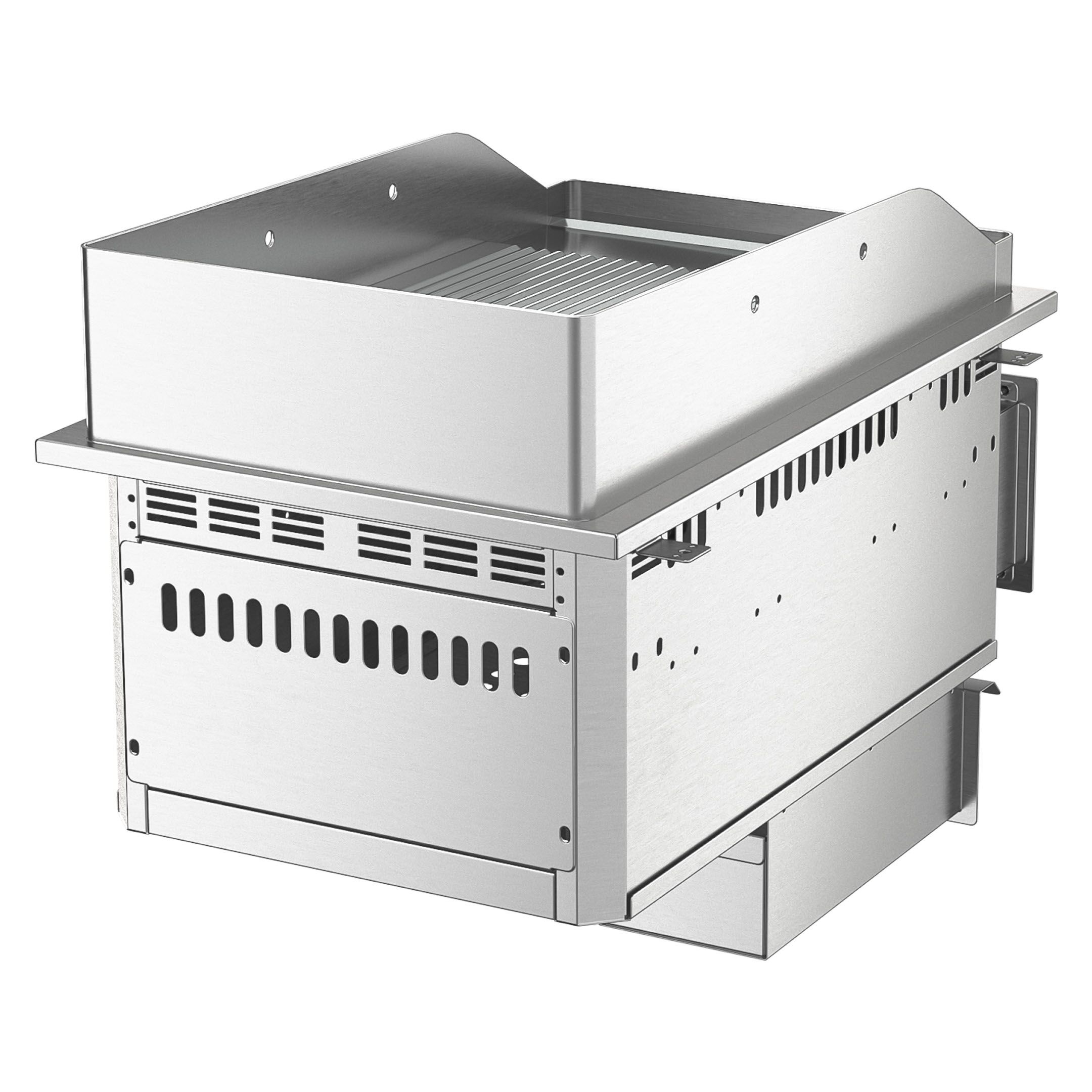 Plancha électrique - plaque acier - 4,5 kW - Rainurée - Surface de cuisson : 297x484mm