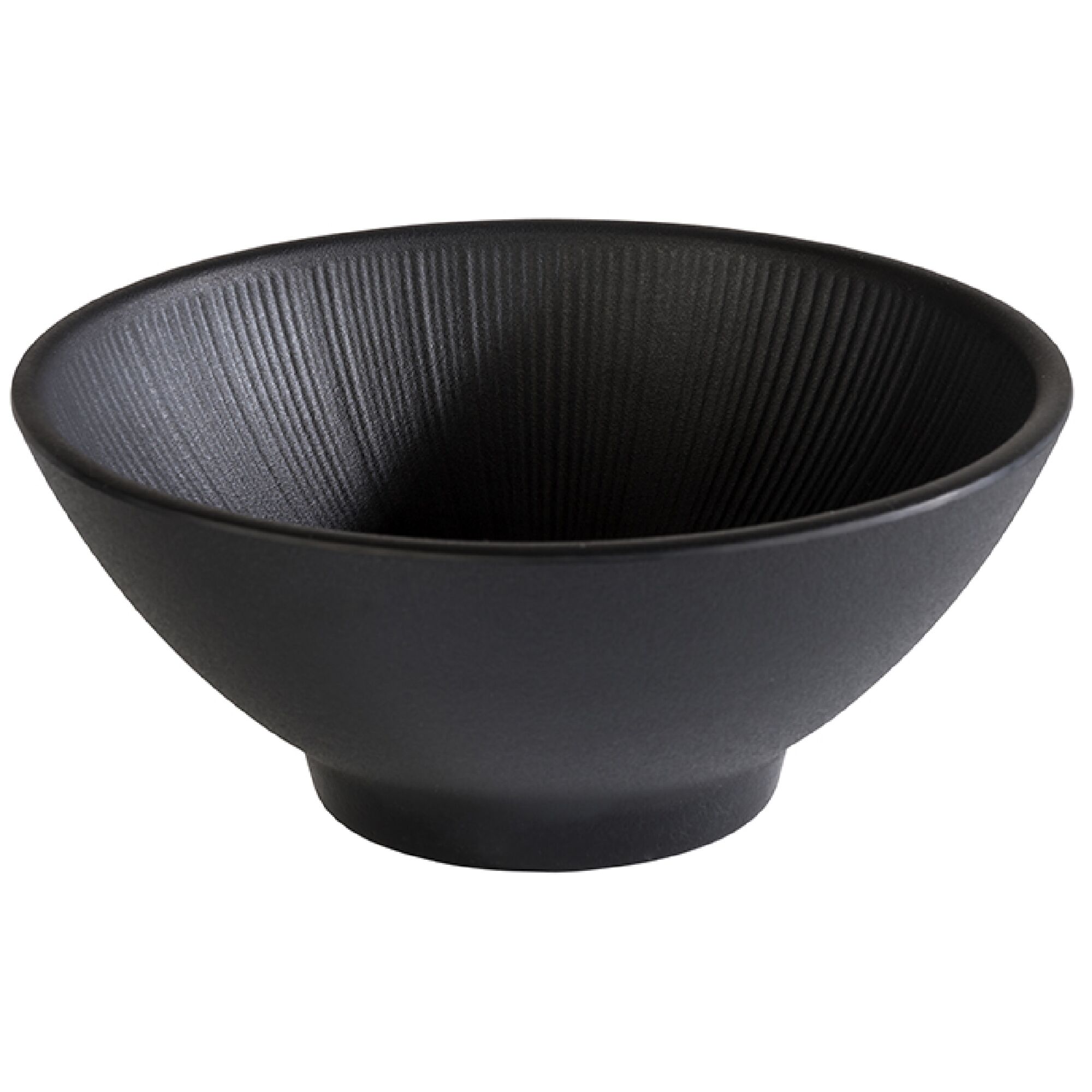 (6 pcs) Coupe - NERO - Mélamine - 0,5L - carré - 160x160mm - Profondeur : 65mm - Noir