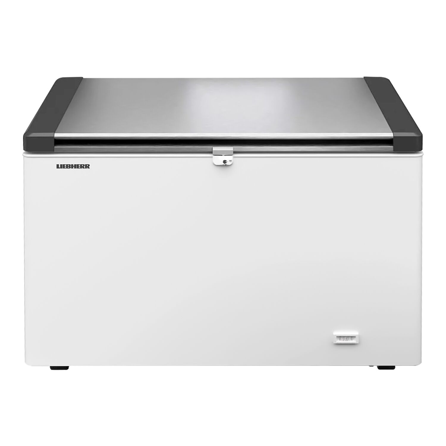 LIEBHERR commercial chest freezer - 1379 x 769 mm - 404 litres - stainless steel lid