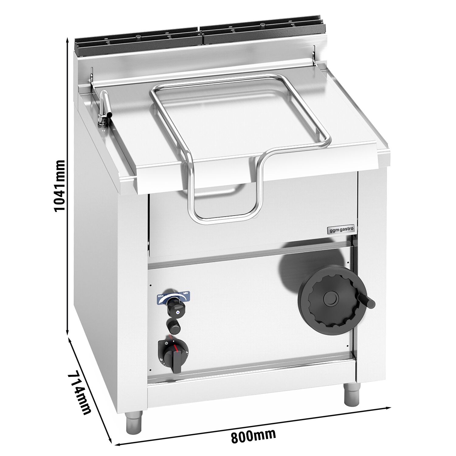 Sauteuse basculante à gaz – 60 litres – 14,5 kW