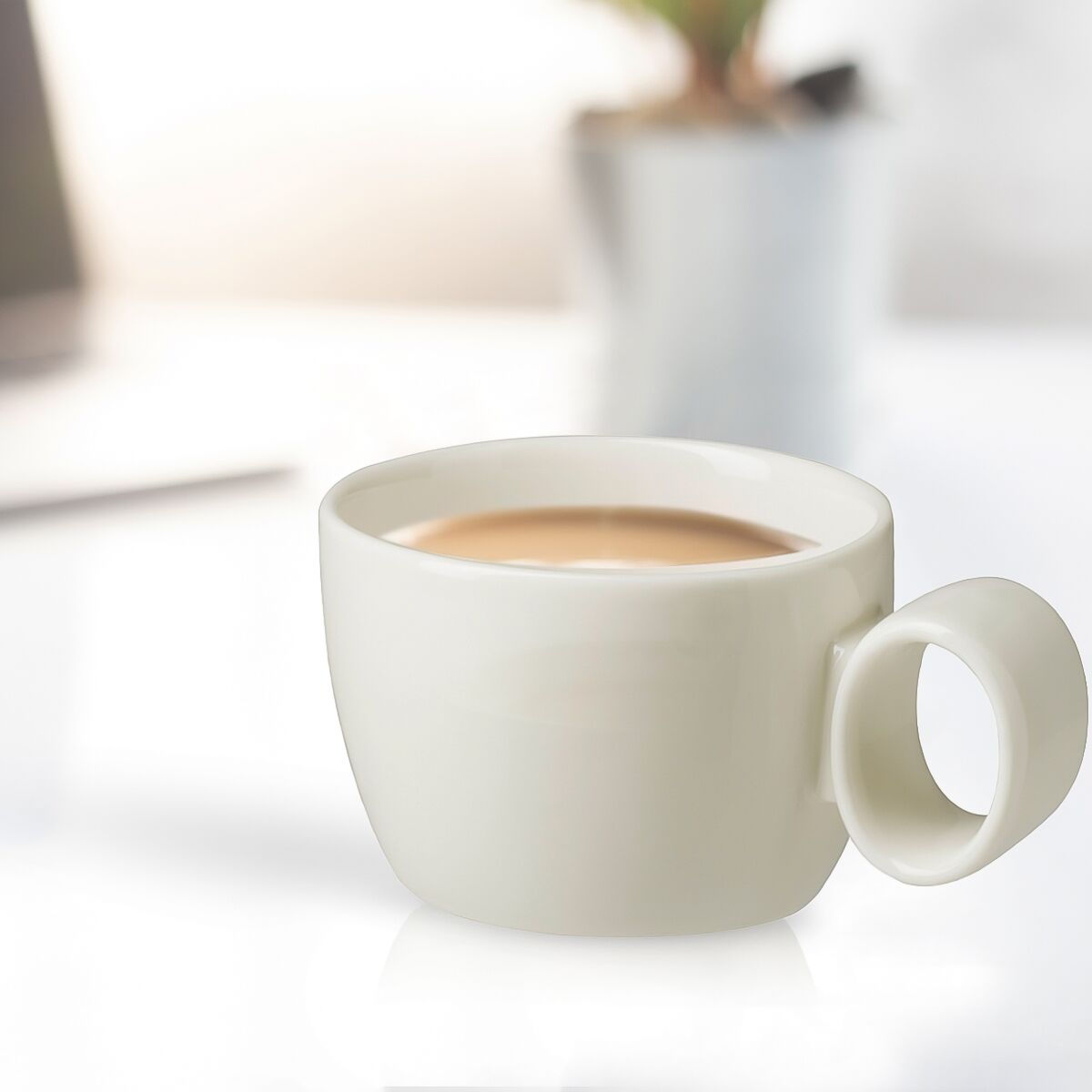 (6 pièces) LUX – Tasse à espresso Maastricht – 80 ml – Ivoire