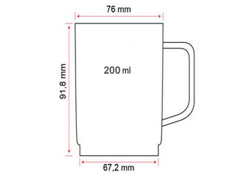 Polycarbonate Mug - White - 200 ml - Break-Resistant