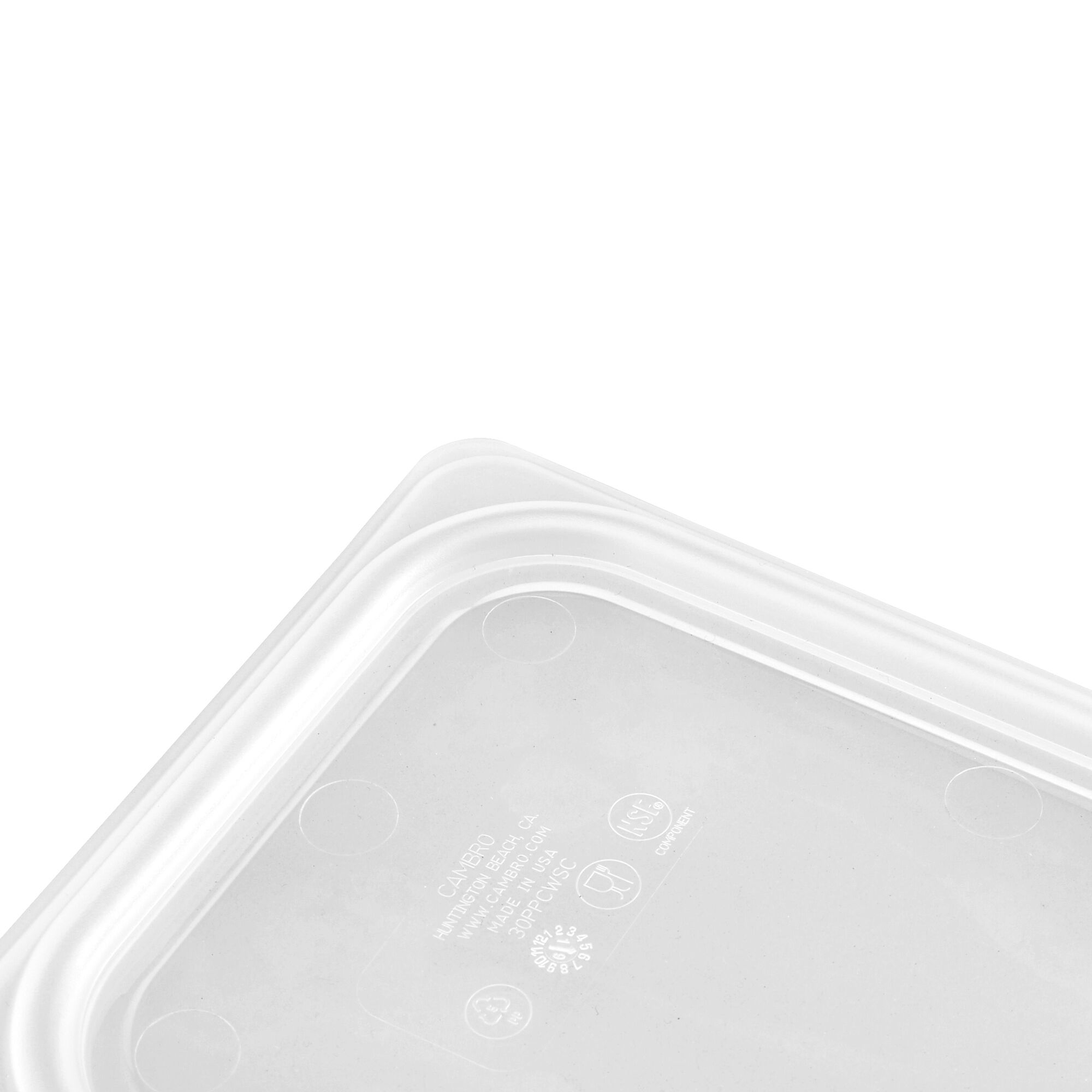 (6 pièces) CAMBRO | Couvercle GN 1/3 en polypropylène – hermétique – translucide